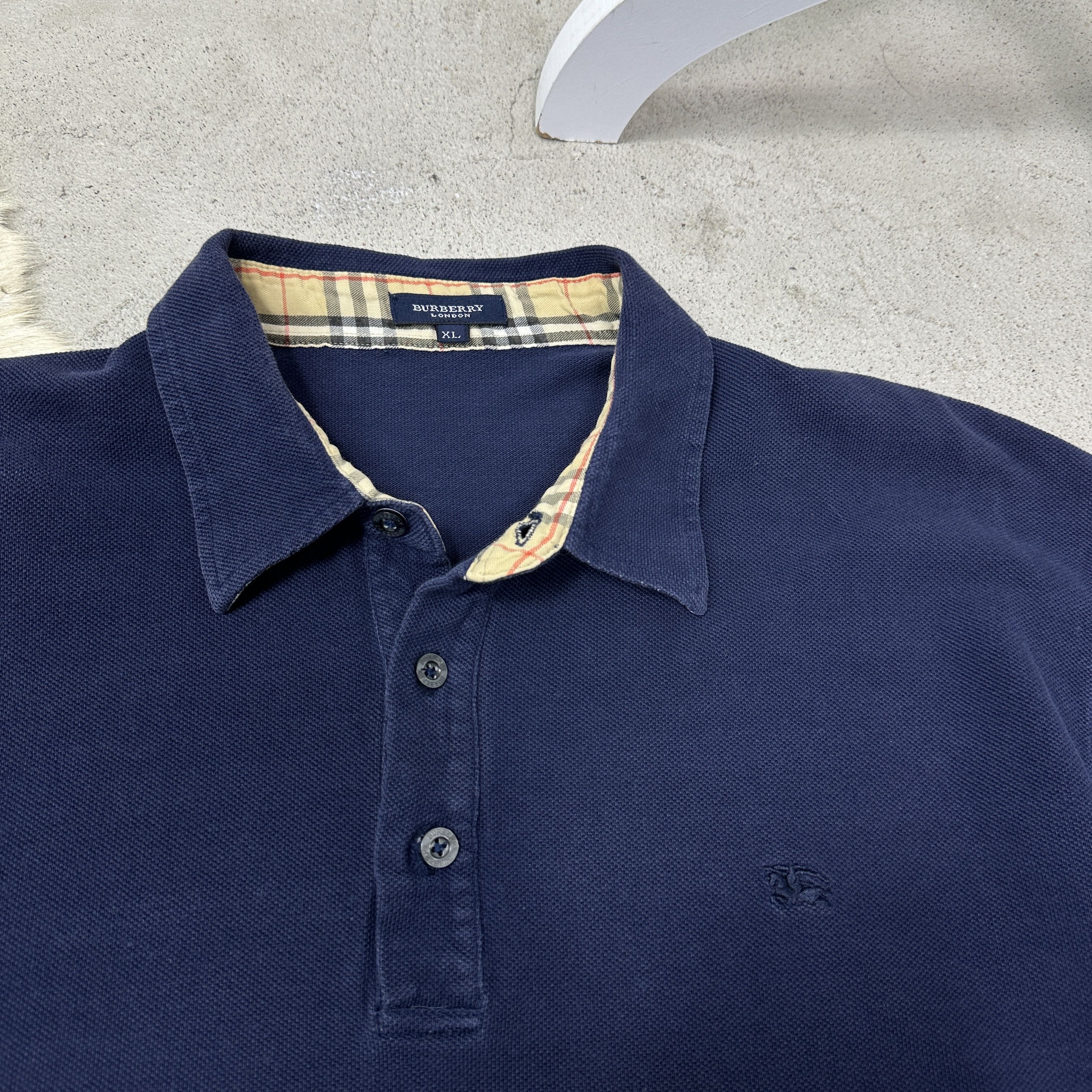 Burberry Vintage Streetwear Sporty Burberry Polo T-shirt Y2K Size US XL / EU 56 / 4 - 2 Thumbnail