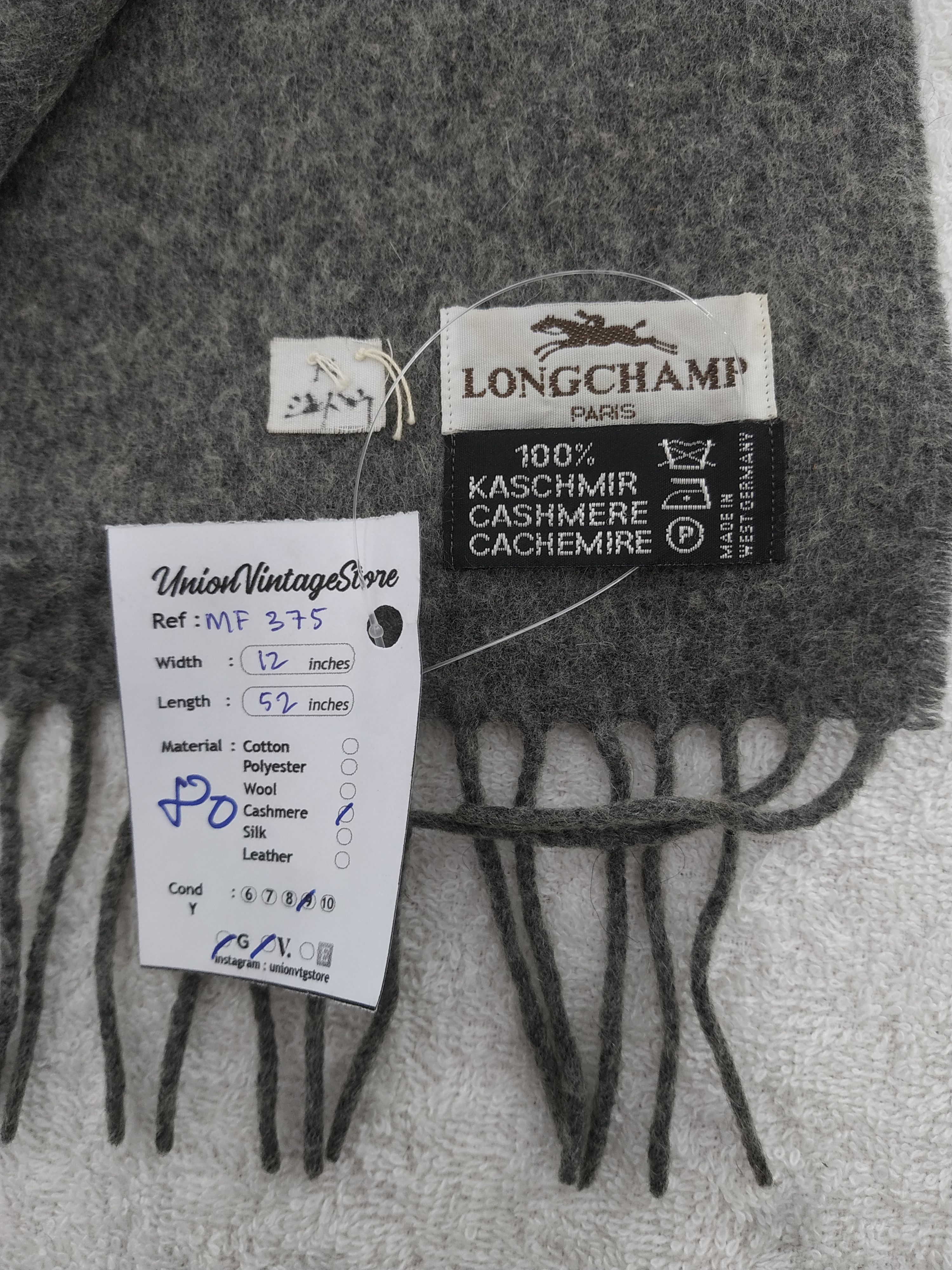 Longchamp Vintage Longchamp Scarf/Muffler/Neckwear MF375 Size ONE SIZE - 5 Thumbnail