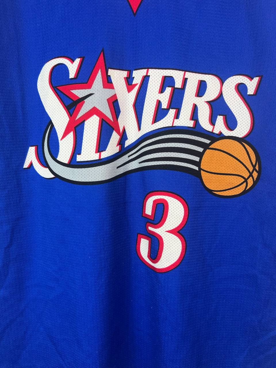 Champion × Vintage ALLEN IVERSON #3 PHILADELPHIA 76ERS JERSEY NBA SIZE M Size US M / EU 48-50 / 2 - 2 Thumbnail