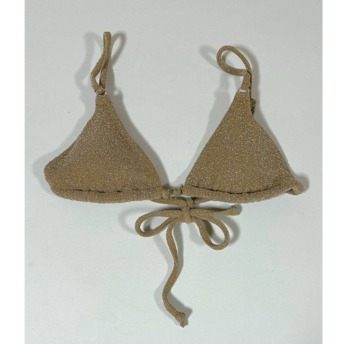 Pacsun × Vintage PacSun Beige Tan Bikini Top Swimwear Bathing Suit Size S 🤎✨ Size S / US 4 / IT 40 - 2 Thumbnail