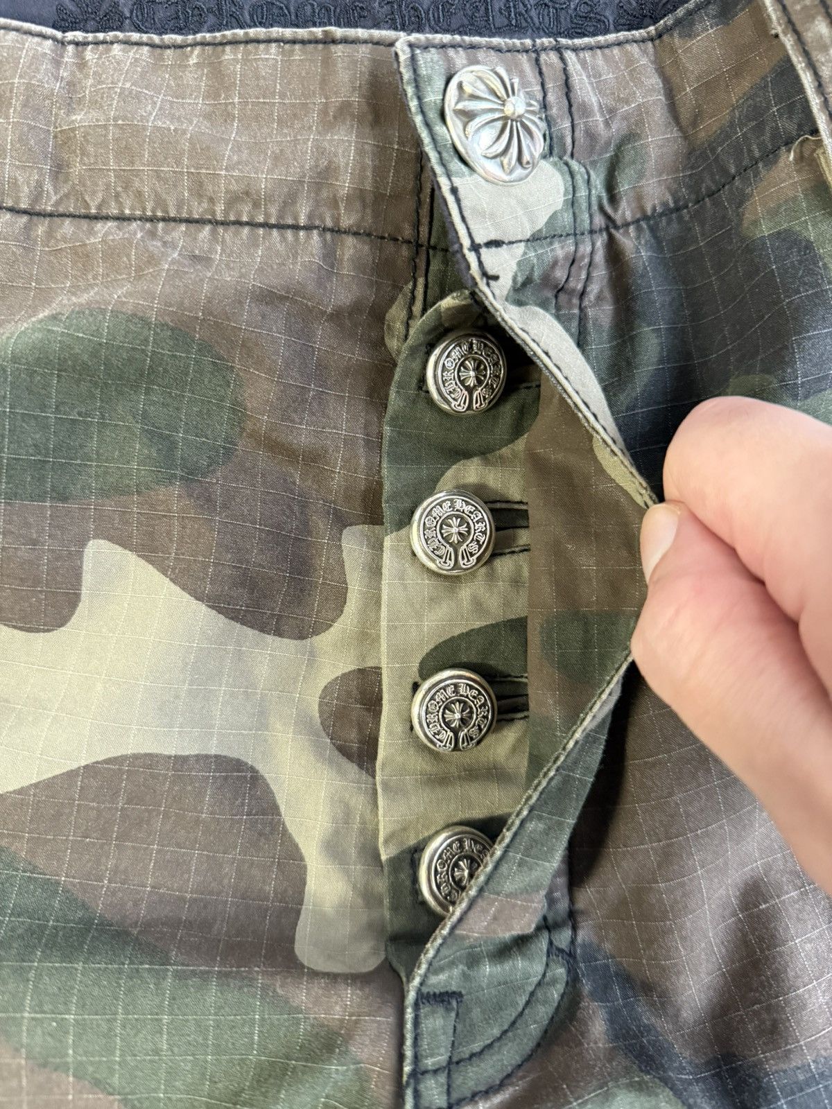 Chrome Hearts Chrome Hearts Camouflage Cargo with Leather Patch Sz.32 Size US 32 / EU 48 - 3 Thumbnail