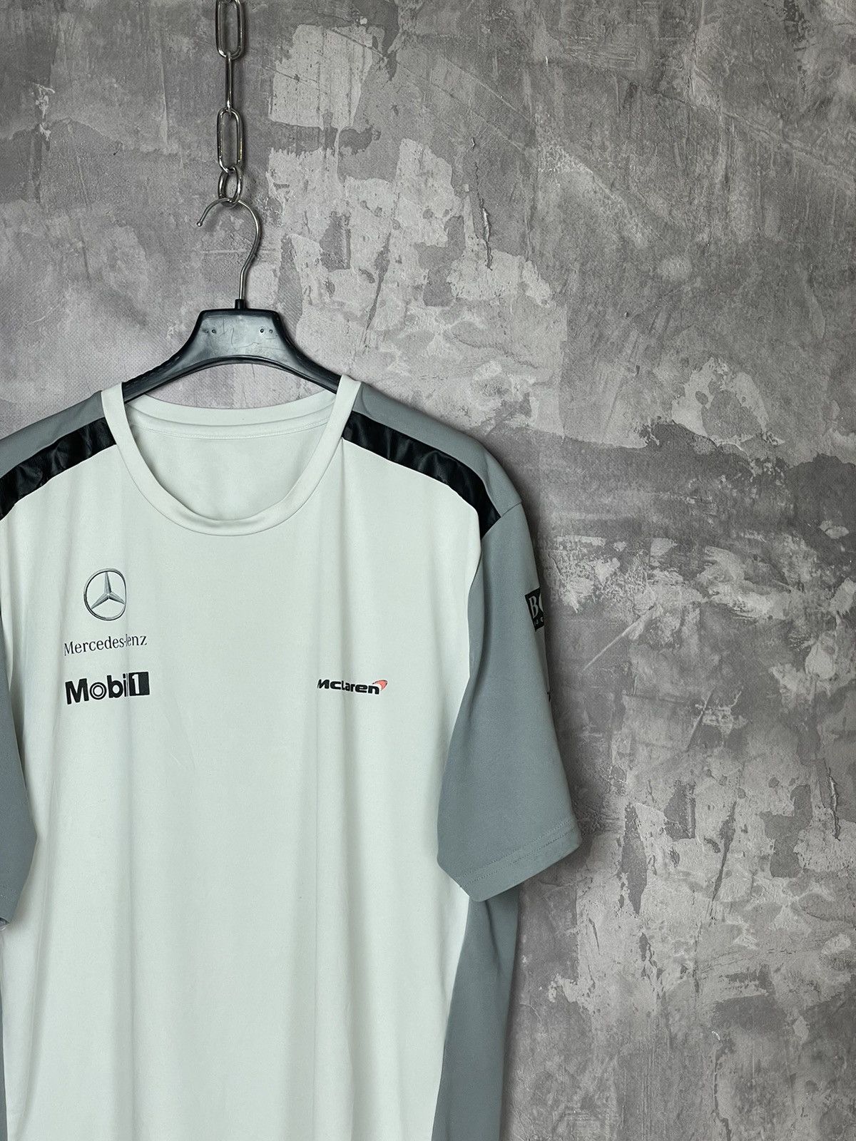 Vintage Mercedes Mclaren Racing Rare Sport Jersey T shirt Size US M / EU 48-50 / 2 - 4 Thumbnail
