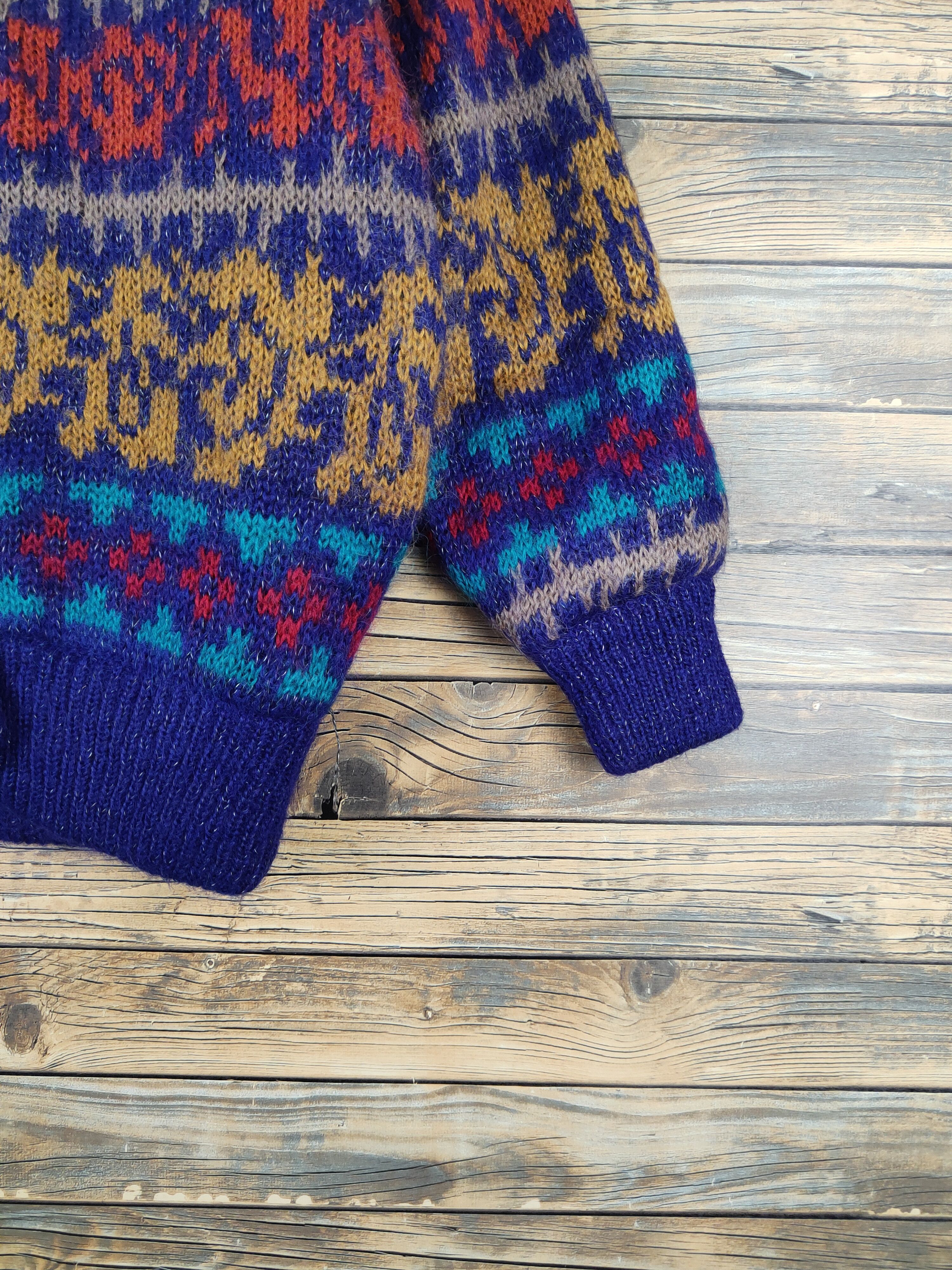 Japanese Brand Allen a Pieo vintage art japan Knitwear Sweaters #W1008 Size US M / EU 48-50 / 2 - 6 Thumbnail