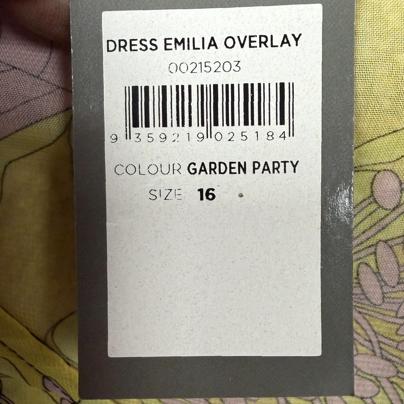 Avenue Avenue Studio Dress 16 Floral Emilia OverlayGarden Party A Line Dark Romantic Size XXL / US 16-18 / IT 52-54 - 3 Thumbnail