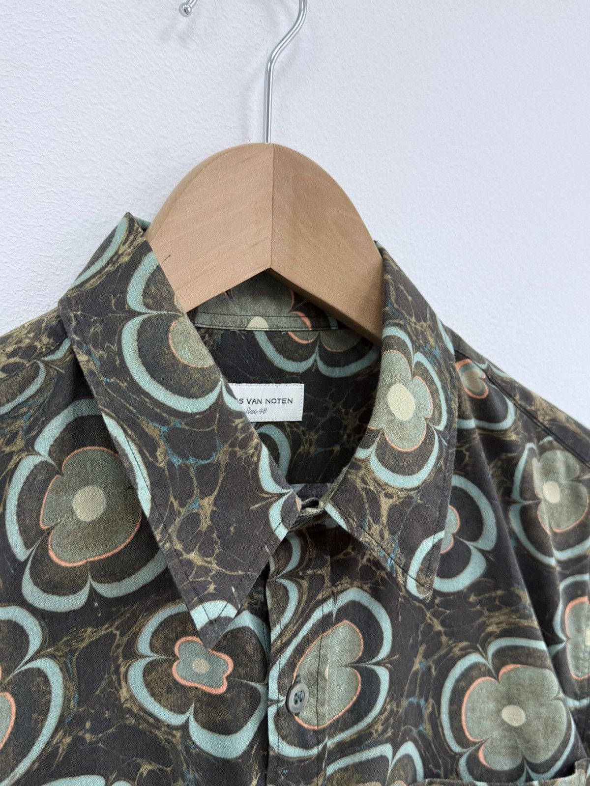Dries Van Noten Dries Van Noten Floral Print Button Up Shirt Size US M / EU 48-50 / 2 - 4 Thumbnail
