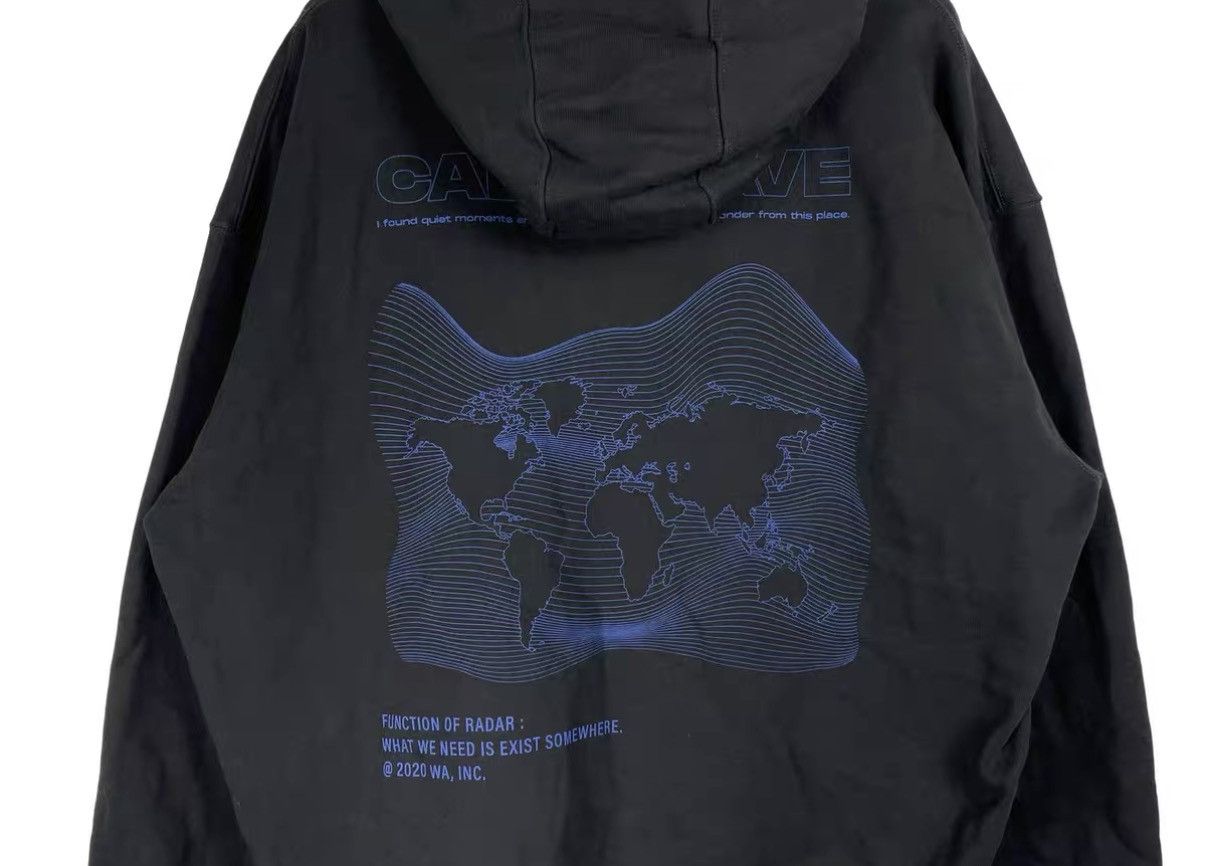 FAR FROM WHAT Far Archive WAVE World Map Hoodie J31 Size US M / EU 48-50 / 2 - 5 Thumbnail
