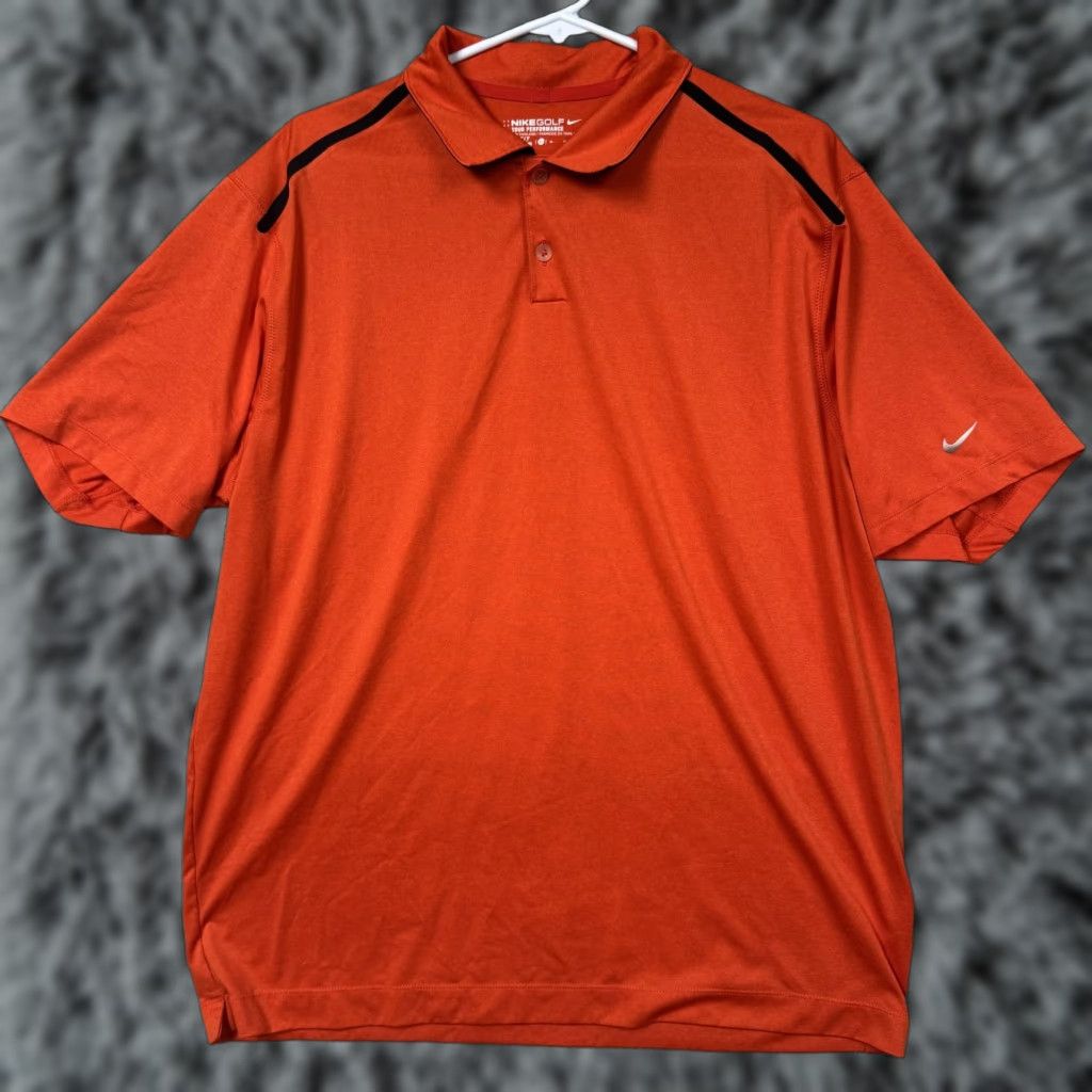 Nike Nike Golf Polo Shirt Mens XL Orange Tour Performance Dri-Fit Short Sleeve Golf Size US XL / EU 56 / 4 - 1 Thumbnail