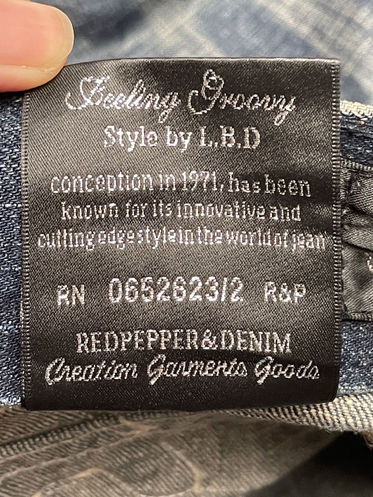 If Six Was Nine × Japanese Brand × Vintage Rare Design Vintageq Japanese Brand Red Pepper Jeans 1990s Size US 34 / EU 50 - 11 Thumbnail