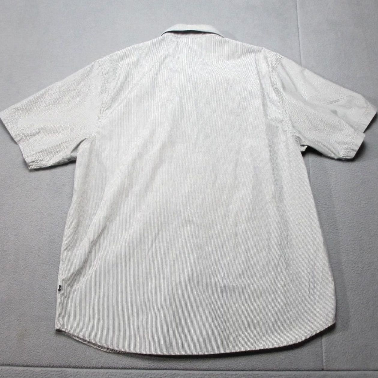 Vintage Mecca Shirt Mens 2XL Gray Pinstripe Short Sleeve Snap Front Garage Y2K Shop USA Shirt Size US XXL / EU 58 / 5 - 7 Thumbnail