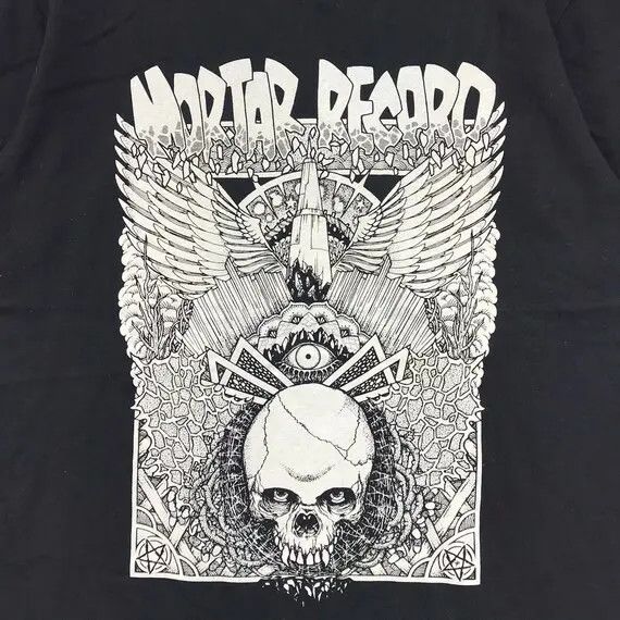 Band Tees Vtg MORTAR RECORD JAPAN Store Punk Metal Hardcore Tee Shirt Size US M / EU 48-50 / 2 - 5 Thumbnail