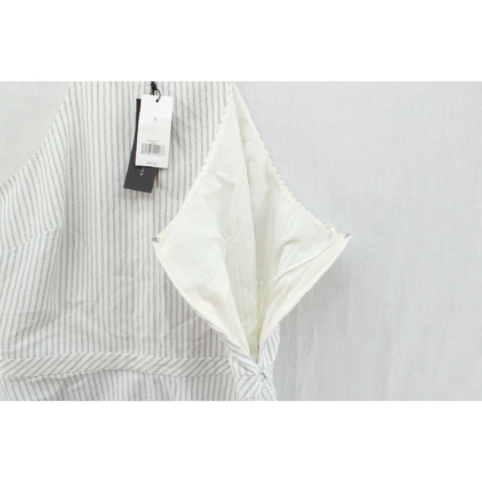 Banana Republic NWT Banana Republic Sadie High Top Women's Size 8 White Beige peplum preppy Blouse Shirt Sleeveless Regular Womens Size M / US 6-8 / IT 42-44 - 5 Thumbnail