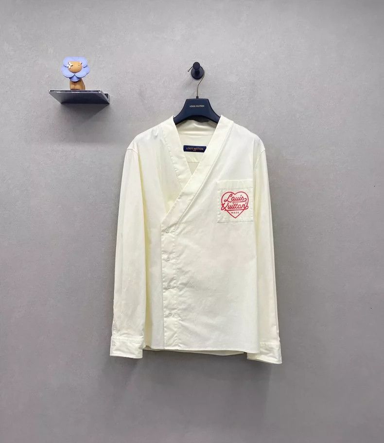 Louis Vuitton Louis Vuitton Asymmetrical Jacket Kimono Long Sleeve Logo S Size US S / EU 44-46 / 1 - 1 Thumbnail