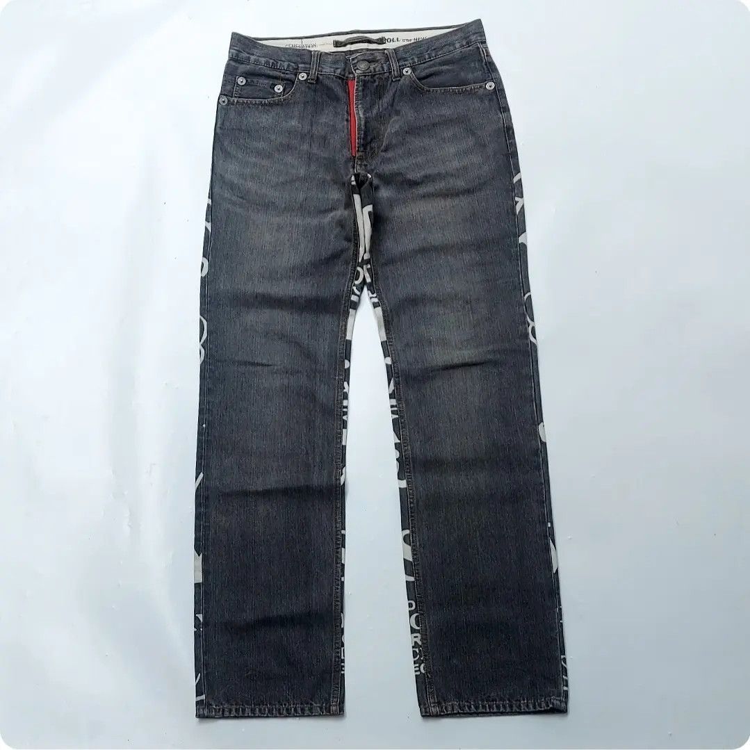 Designer × PPFM × Vintage Nice Design🔥Japanes Brand PPFM Anniversary 20Th Denim Pants Size US 32 / EU 48 - 2 Thumbnail
