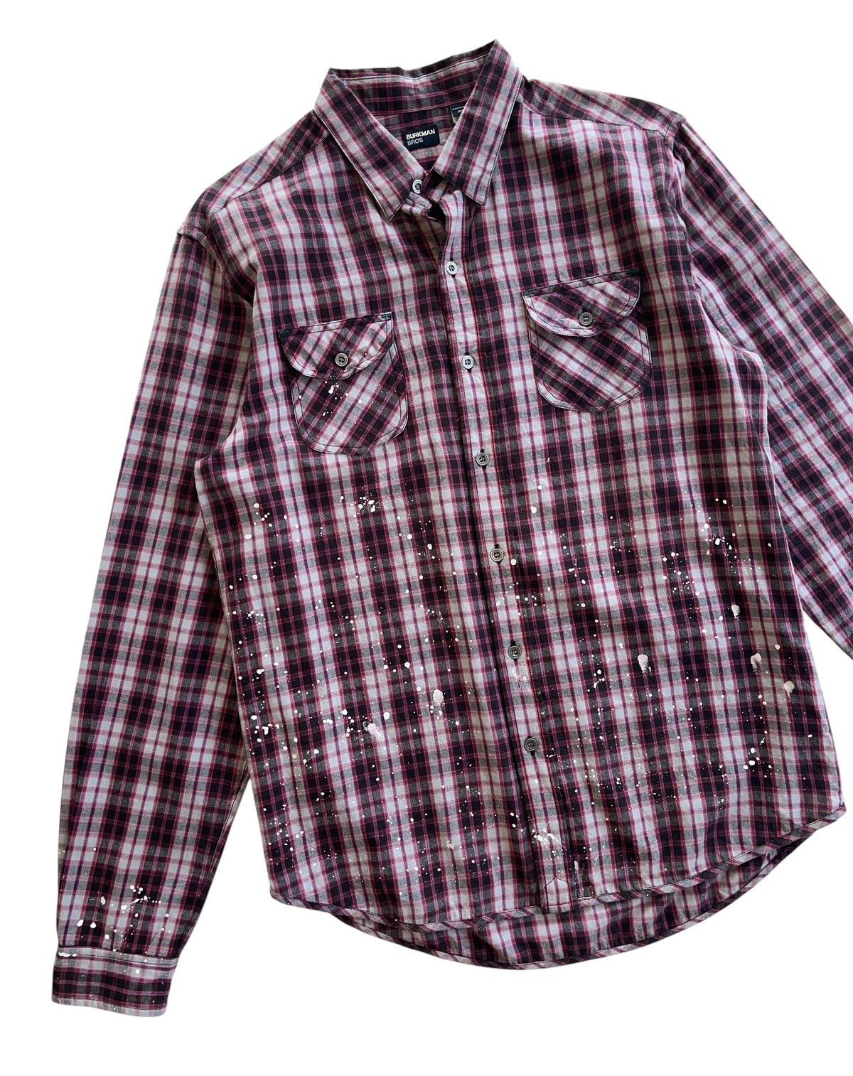 Burkman Bros Burkman Bros Paint Splatted Flannel Shirt Size US M / EU 48-50 / 2 - 4 Thumbnail