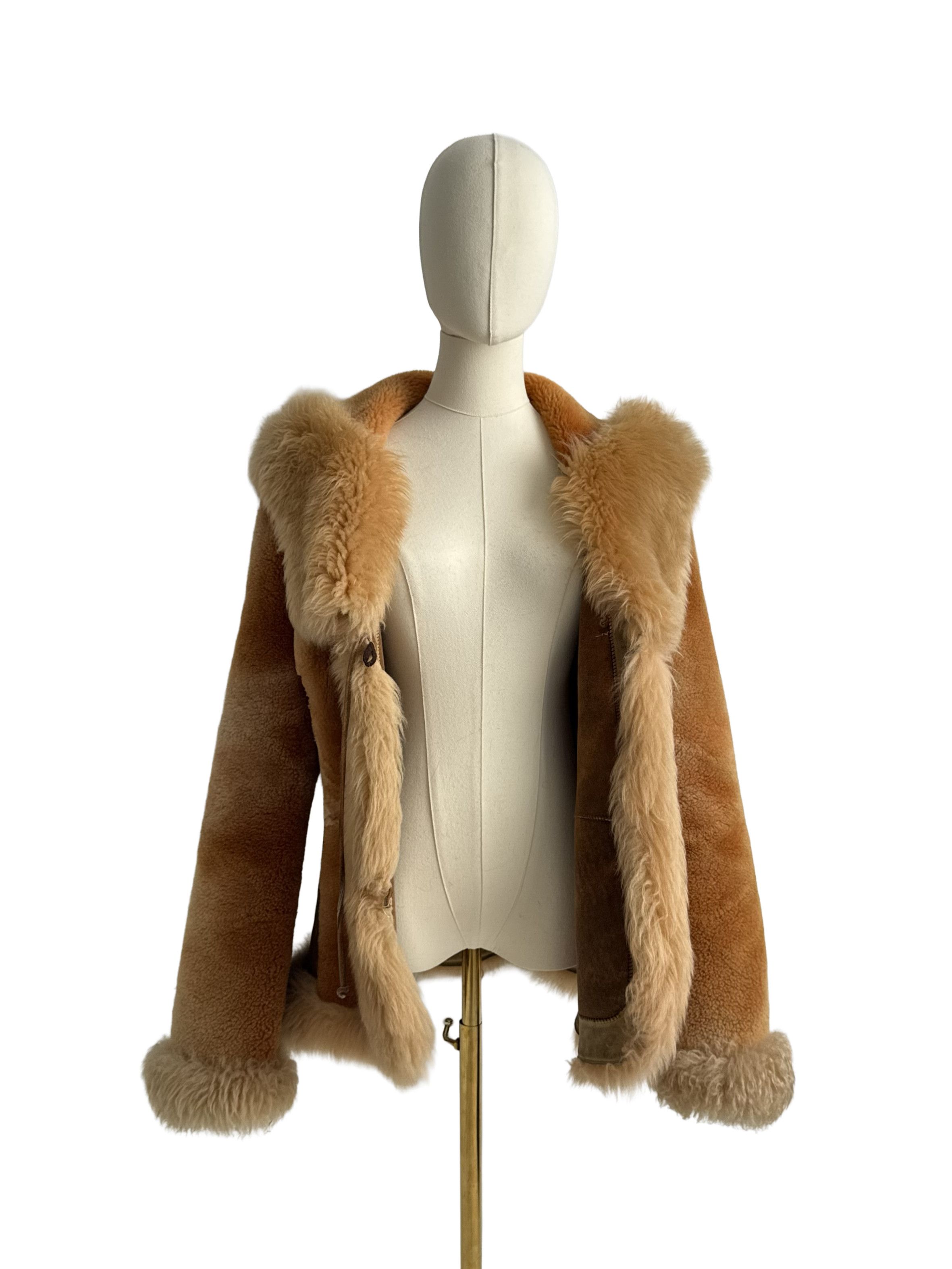 Vintage Vintage Real Sheepskin Hooded Jacket Size L / US 10 / IT 46 - 4 Thumbnail
