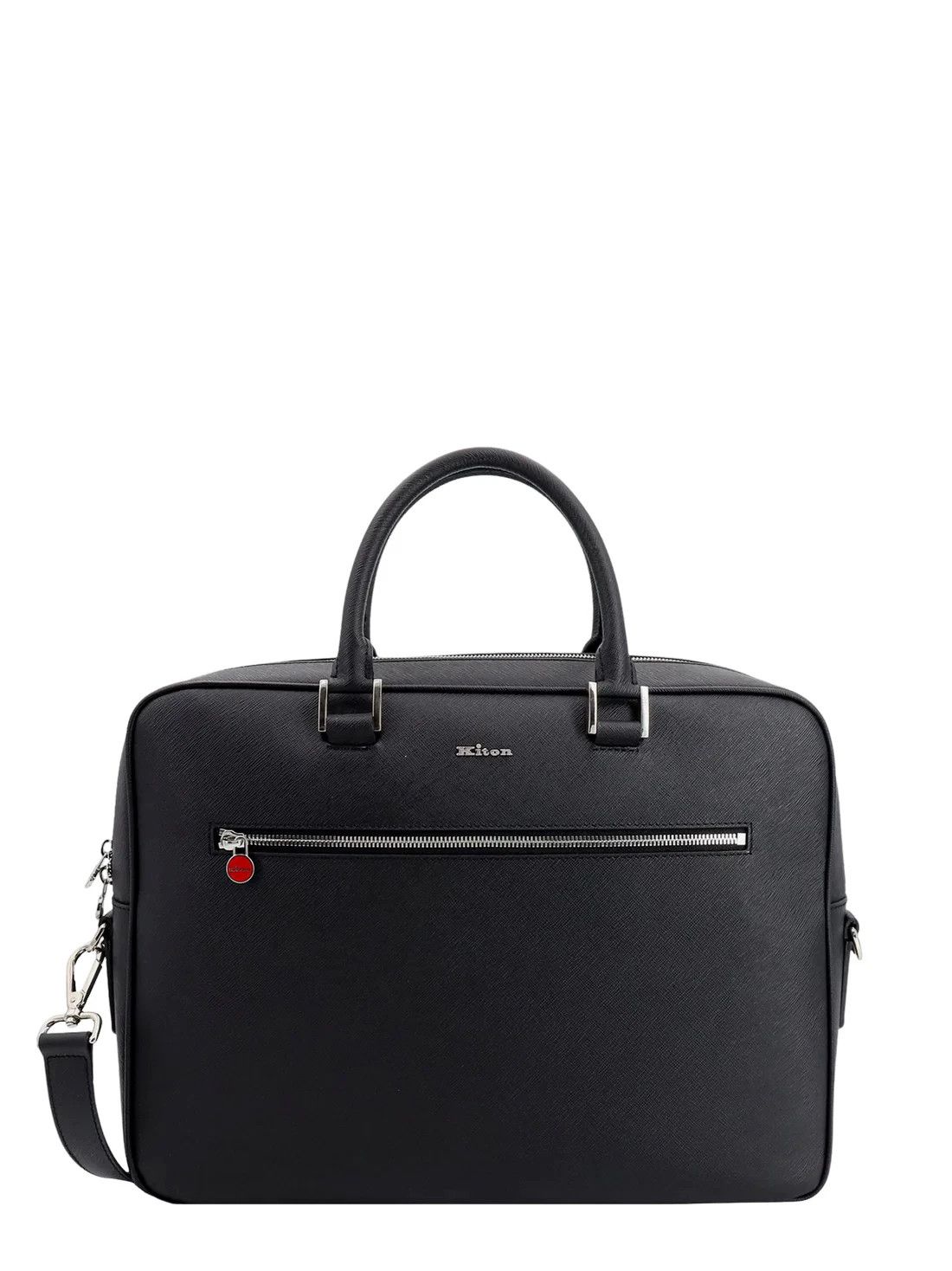 Kiton KITON Black Leather Briefcase New & Authentic Size ONE SIZE - 1 Thumbnail