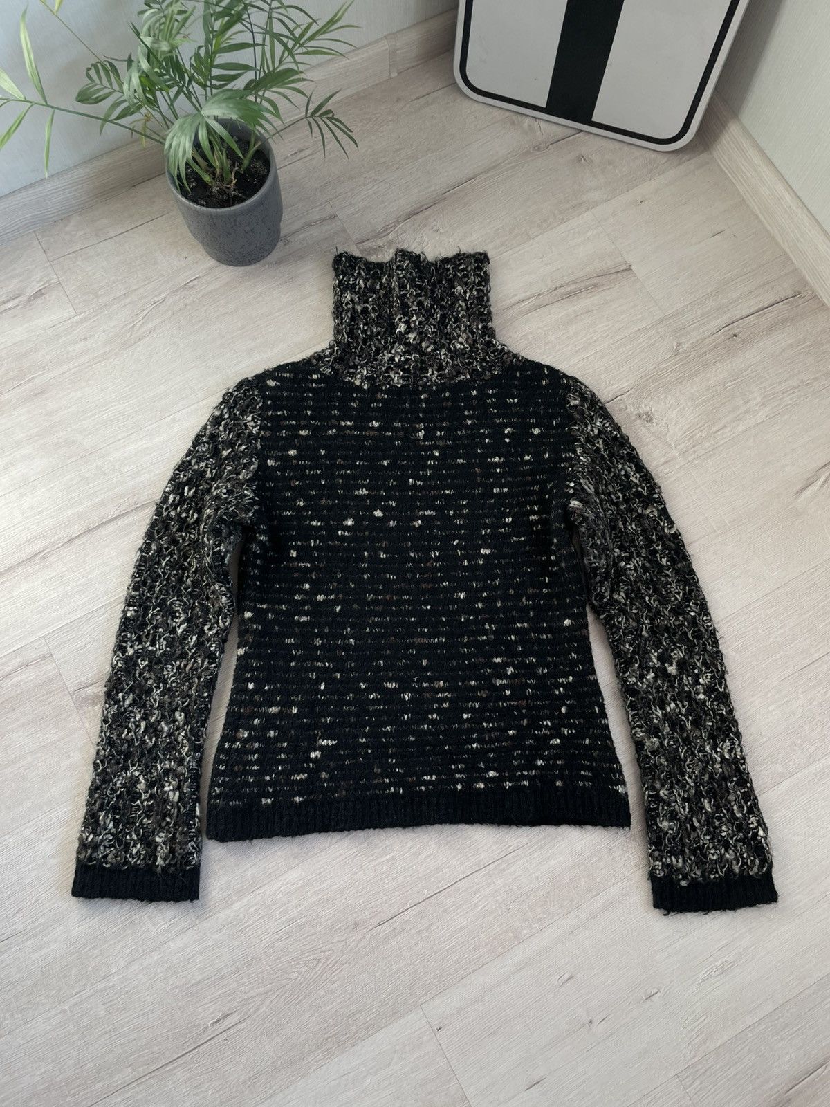 Japanese Brand × Le Grande Bleu (L.G.B.) Vintage Knitted Japan Roll Neck Sweater Abstract Stripe Y2k Size US M / EU 48-50 / 2 - 9 Thumbnail