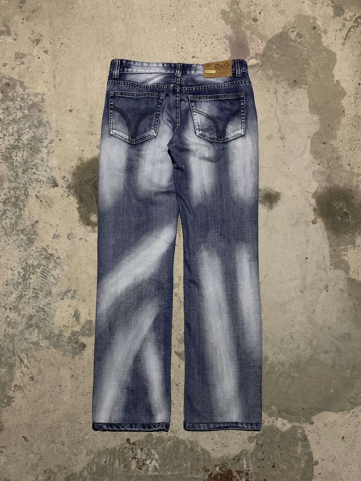 Dolce & Gabbana × Vintage 2000's D&G Vintage Brushed Jeans Size US 31 - 3 Thumbnail