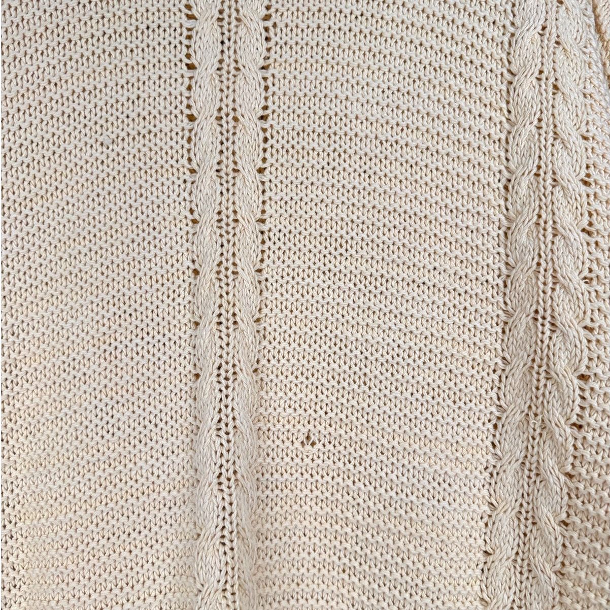 Liz Claiborne × Vintage VTG 90s Claiborne Cable Knit Sweater Mens Sz L Yellow Size US L / EU 52-54 / 3 - 8 Thumbnail