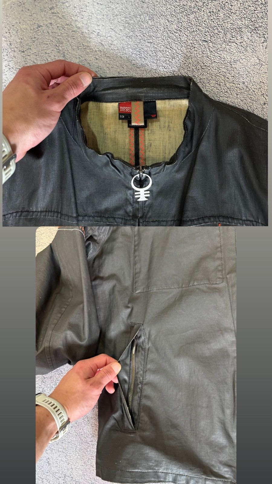 Diesel Vintage Diesel "Le Speed Freak" Jacket Archive Biker Linen Size US L / EU 52-54 / 3 - 22 Thumbnail