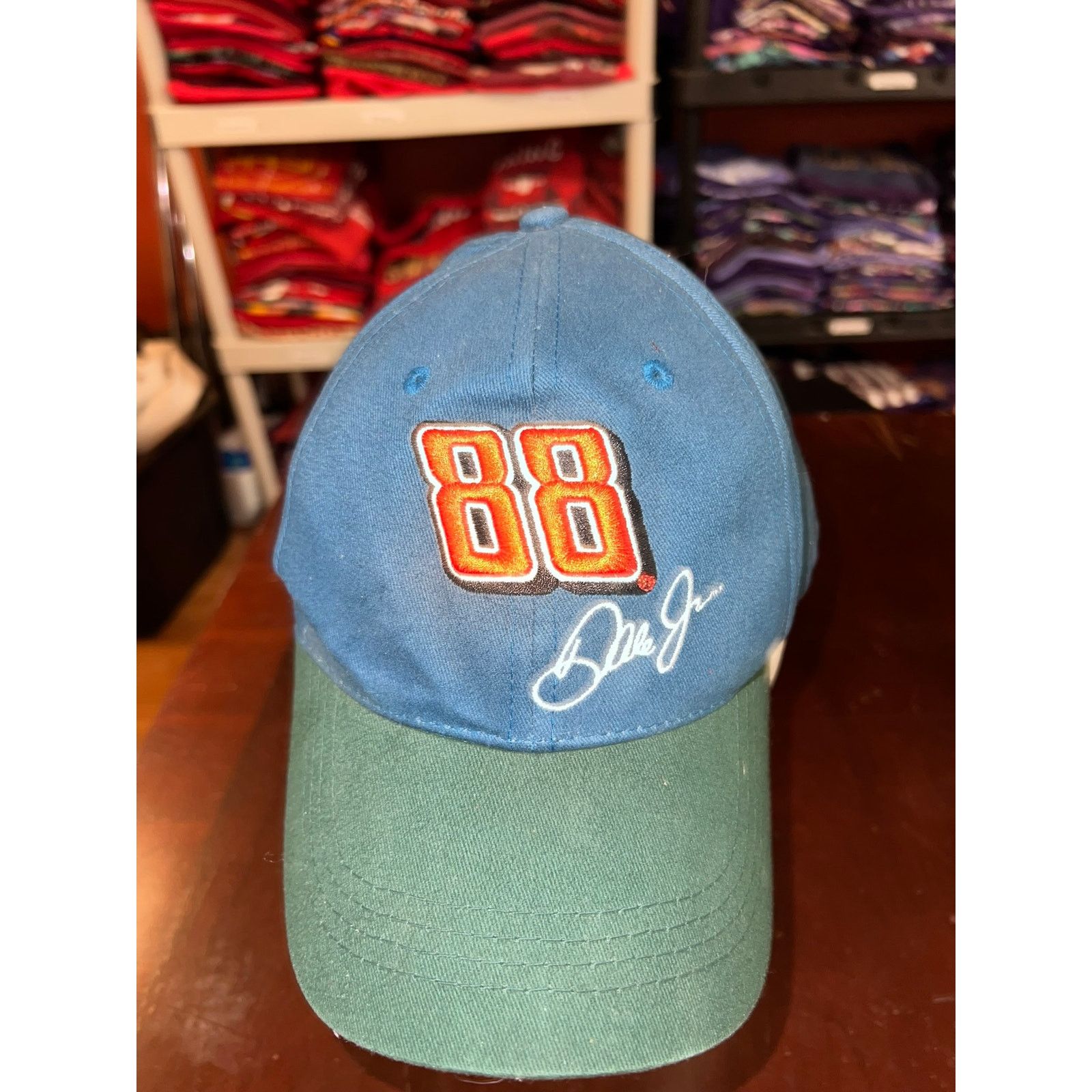 Vintage Vintage Nascar Dale Jr Hat #88 Blue Green Cap Kelloggs VTG Size ONE SIZE - 2 Thumbnail