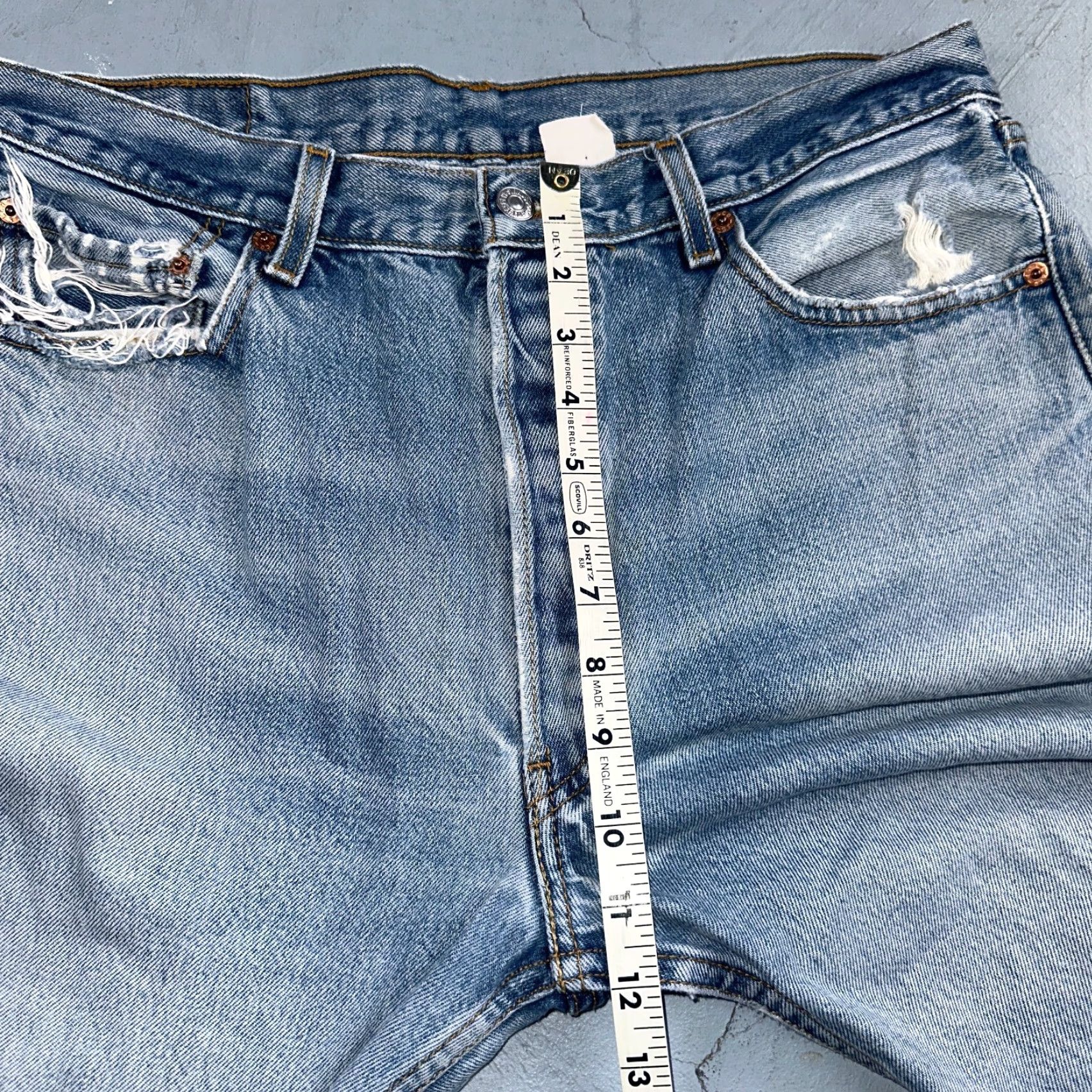 Levi's Levi's 501 Jeans Vintage 90s Straight Blue Light Wash 36x34 Regular Mens jeans Y2K Comfort 501 Series Size US 36 / EU 52 - 6 Thumbnail