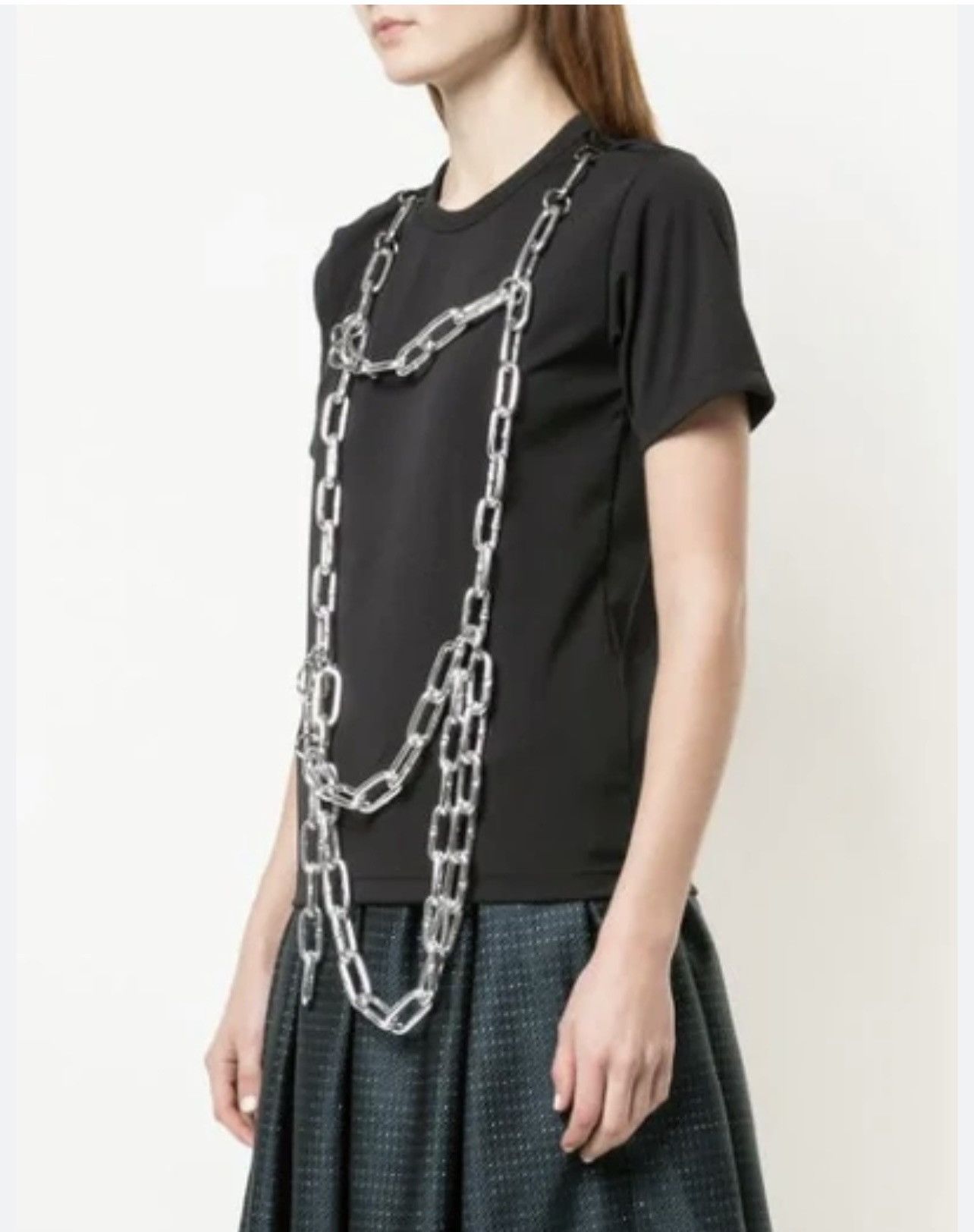 Comme des Garcons × Japanese Brand 🔥 Comme des Garçons Harness Chain Tee Top Size US XS / EU 42 / 0 - 2 Thumbnail
