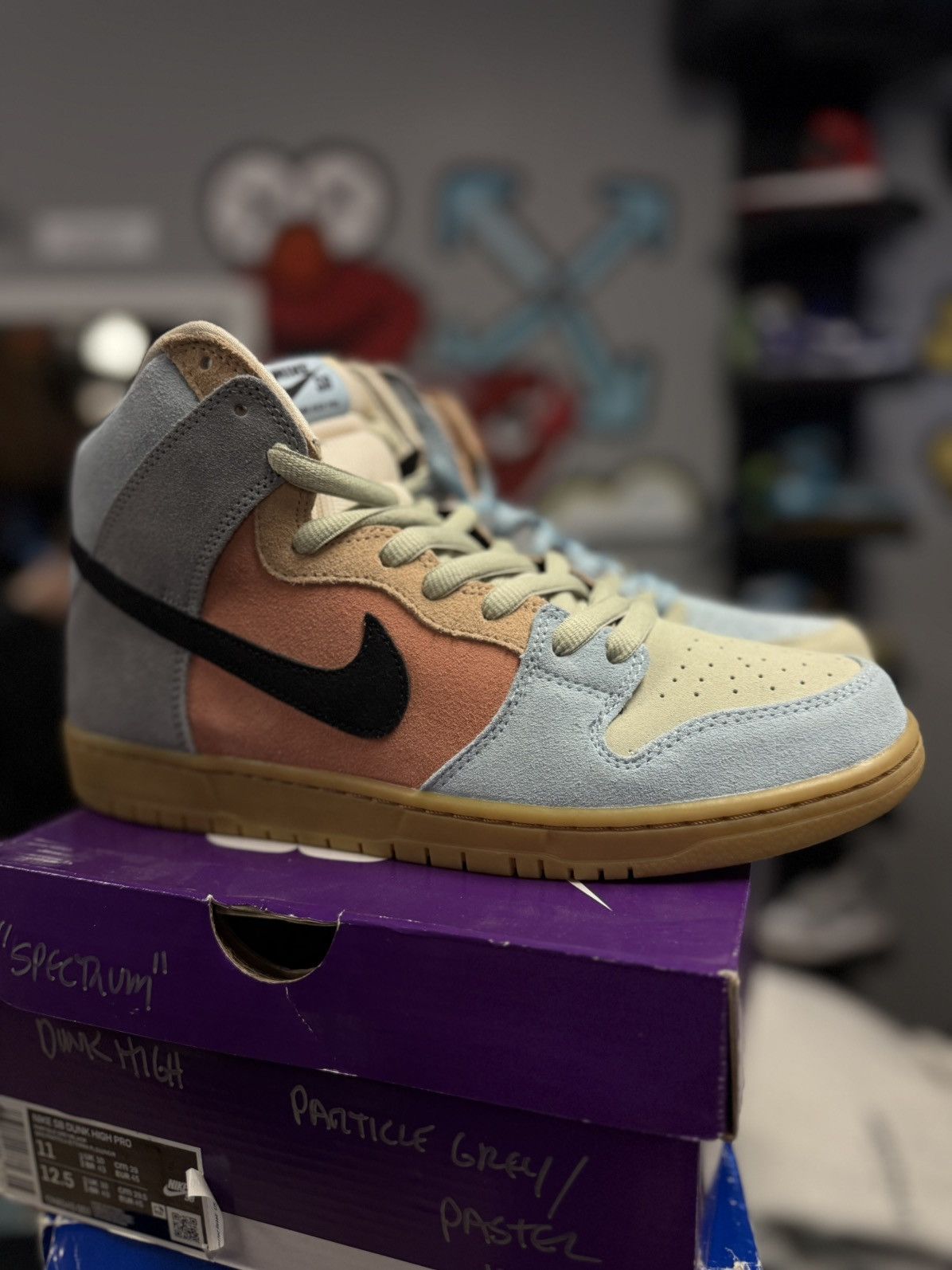 Nike Nike SB Dunk High Spectrum Milti Color Size 11 (NEW) Size US 11 / EU 44 - 5 Thumbnail