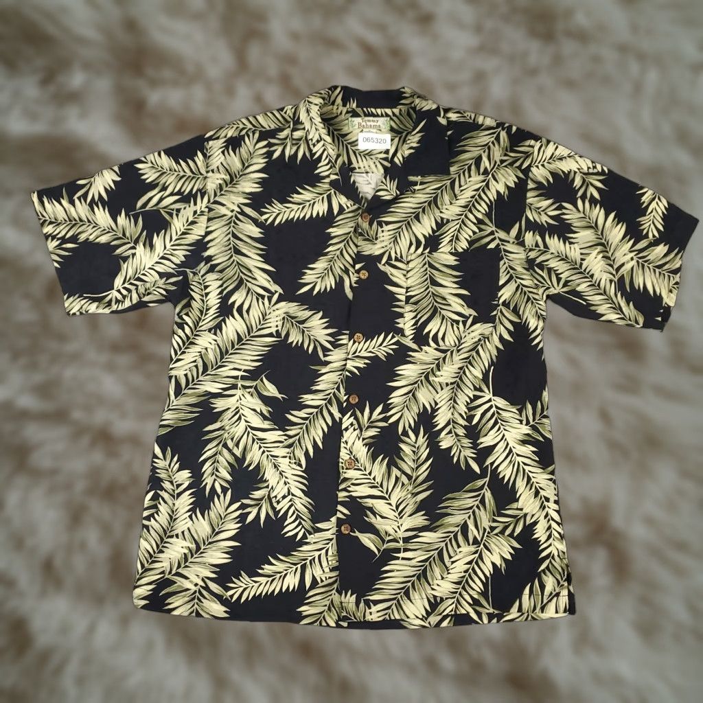 Tommy Bahama Tommy Bahama Shirt Mens Medium Black Silk Hawaiian Button Up Size US M / EU 48-50 / 2 - 1 Thumbnail