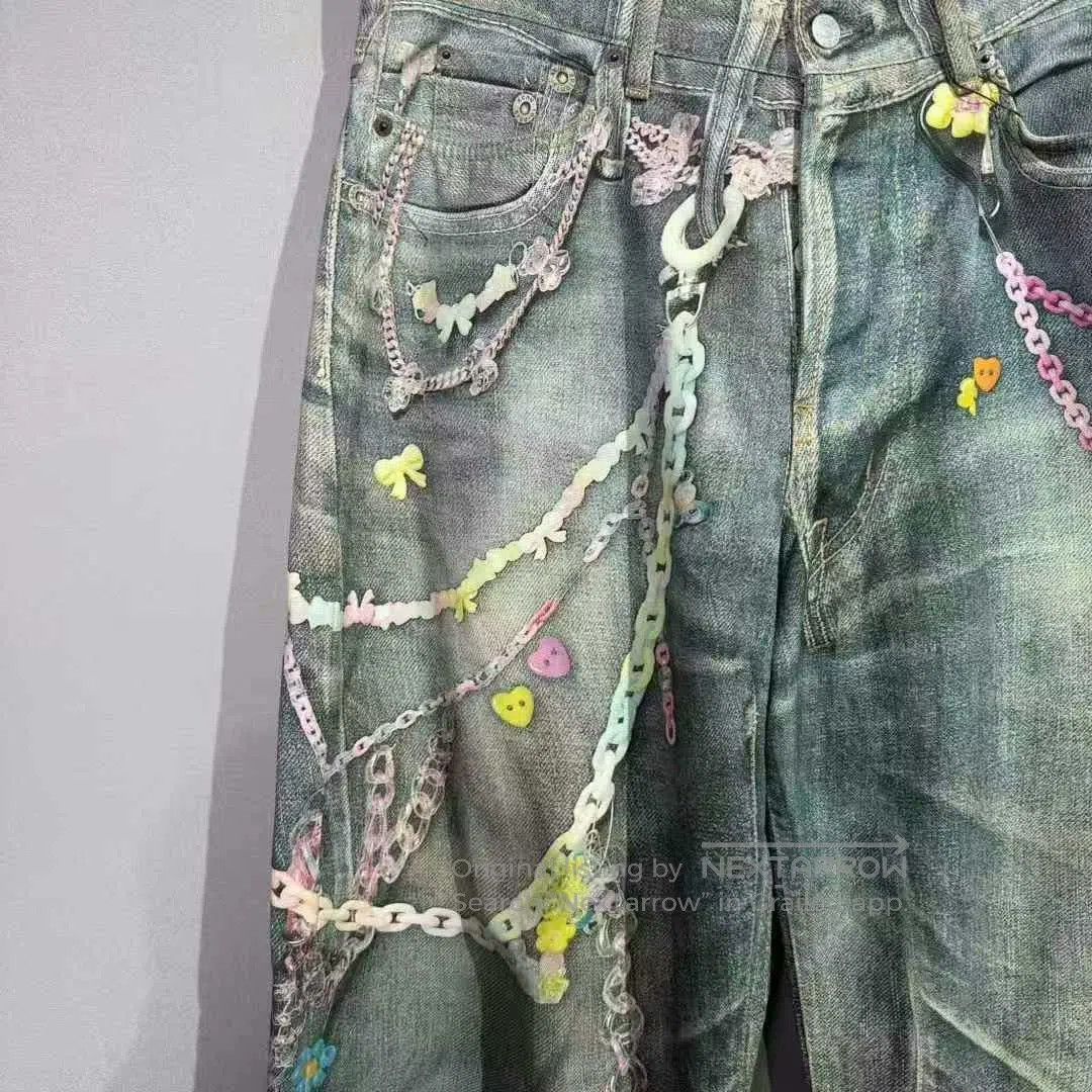 Acne Studios acne studios ss25 3d chain print pants. Size US 38 / EU 54 - 3 Thumbnail