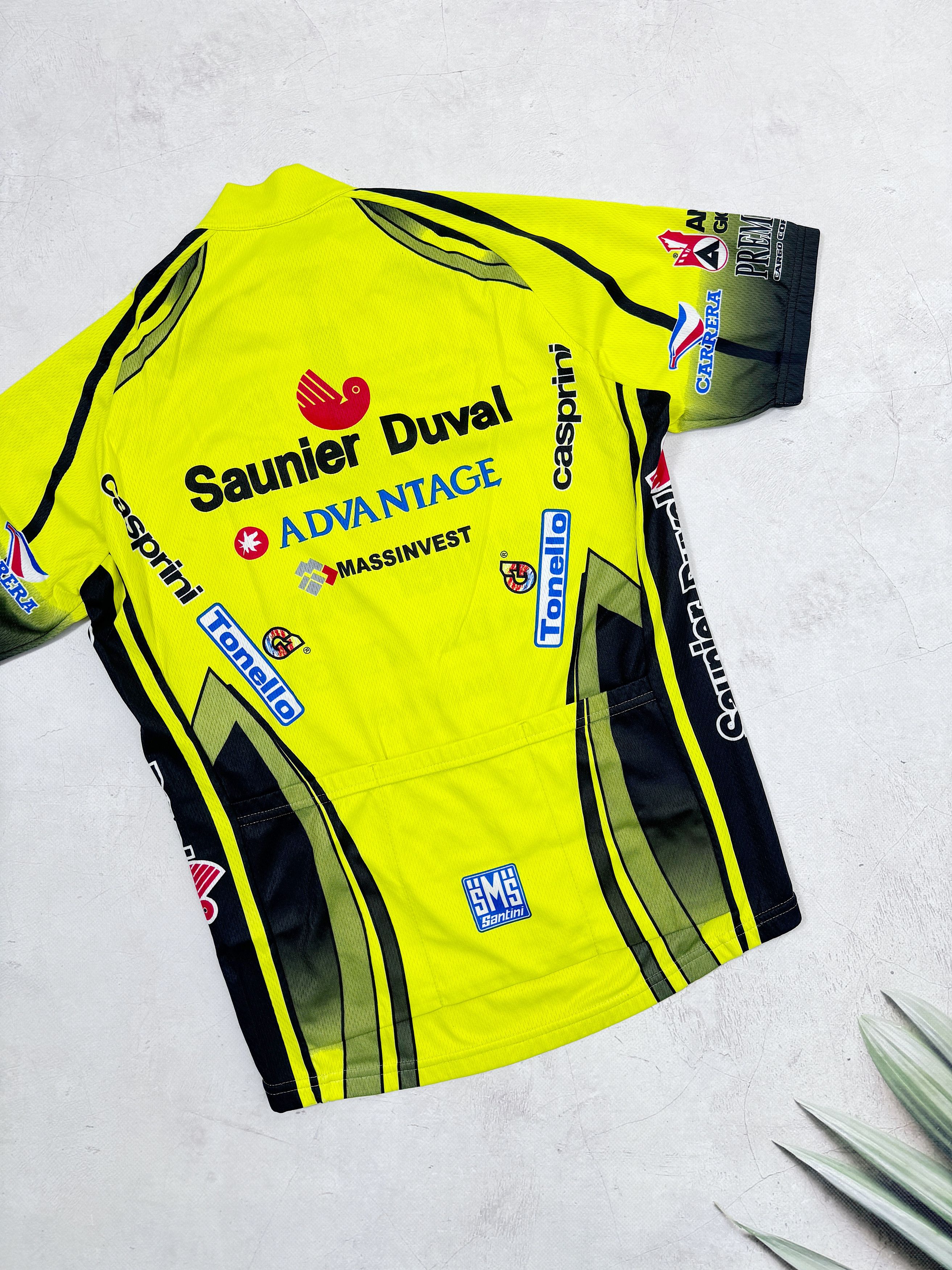 Vintage Vintage Santini Saunier Duval Cycling Jersey Sidermec Size US M / EU 48-50 / 2 - 12 Thumbnail