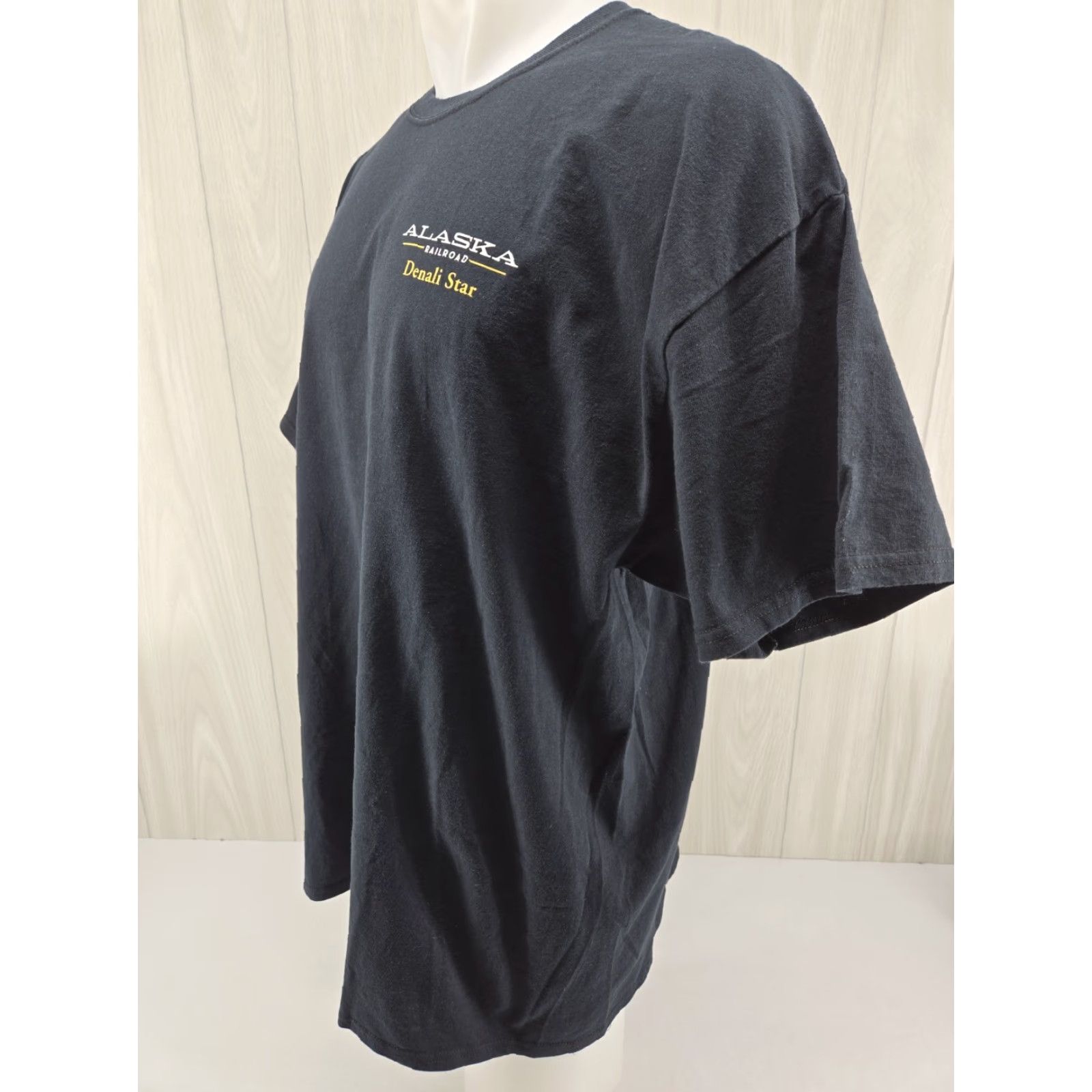 Gildan The Alaska Railroad Denali Star Shirt Mens 2XL Black Size US XXL / EU 58 / 5 - 4 Thumbnail