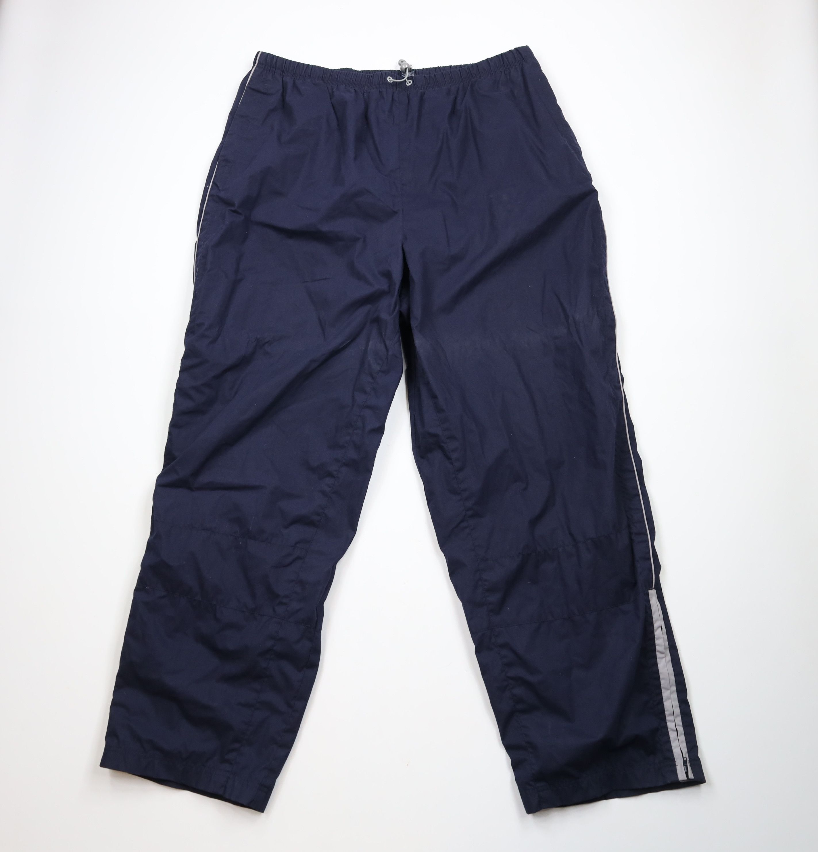 Vintage Vintage 90s Y2K Streetwear Lined Striped Wide Leg Pants Blue Size US 40 / EU 56 - 1 Thumbnail