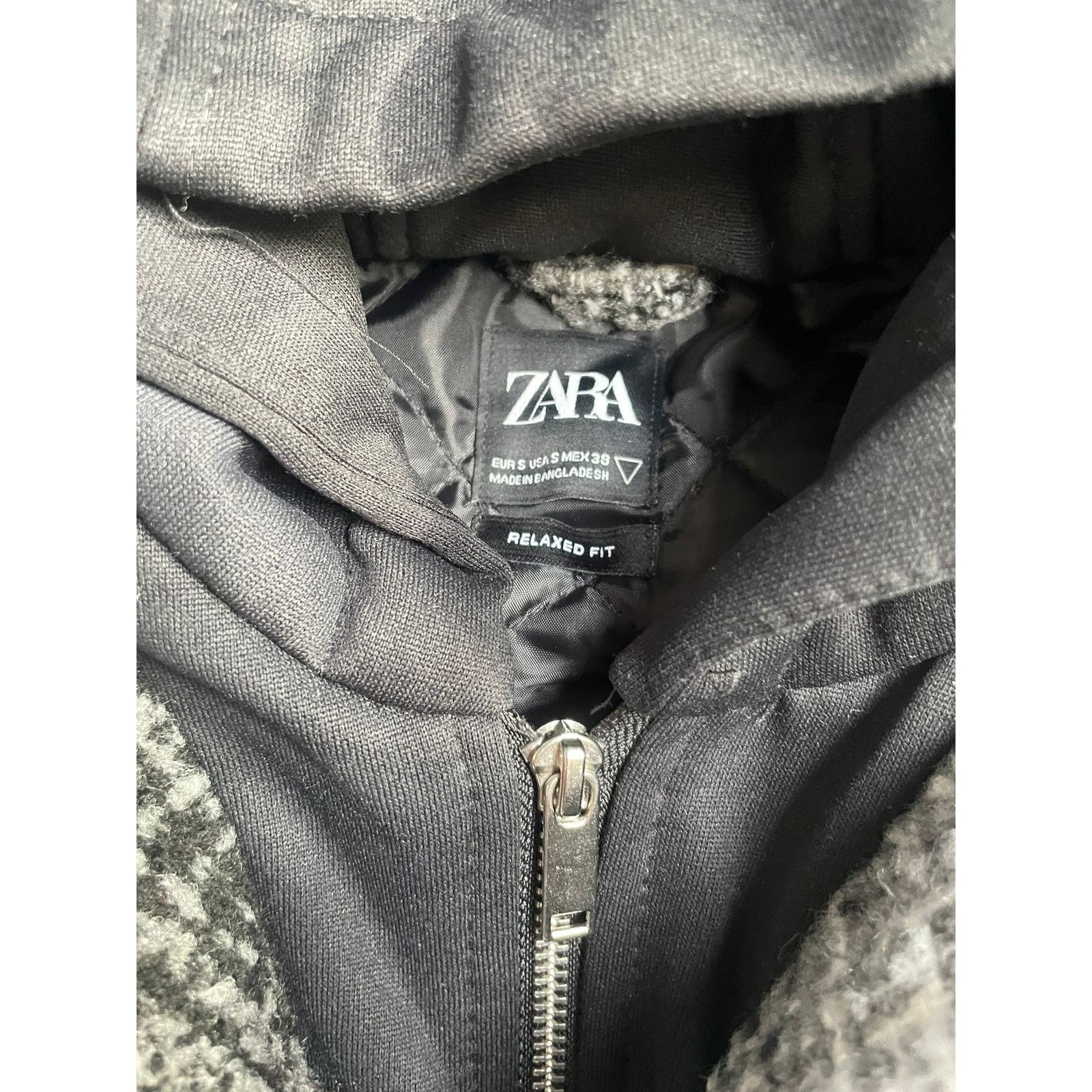 Zara Heavy Weight Wool Flannel Hoodie Jacket ZARA Size US S / EU 44-46 / 1 - 3 Thumbnail