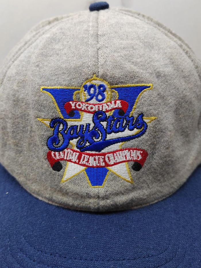 Japanese Brand Vintage 1998 Yokohama Bay Stars Central League Champions Cap Size ONE SIZE - 2 Thumbnail
