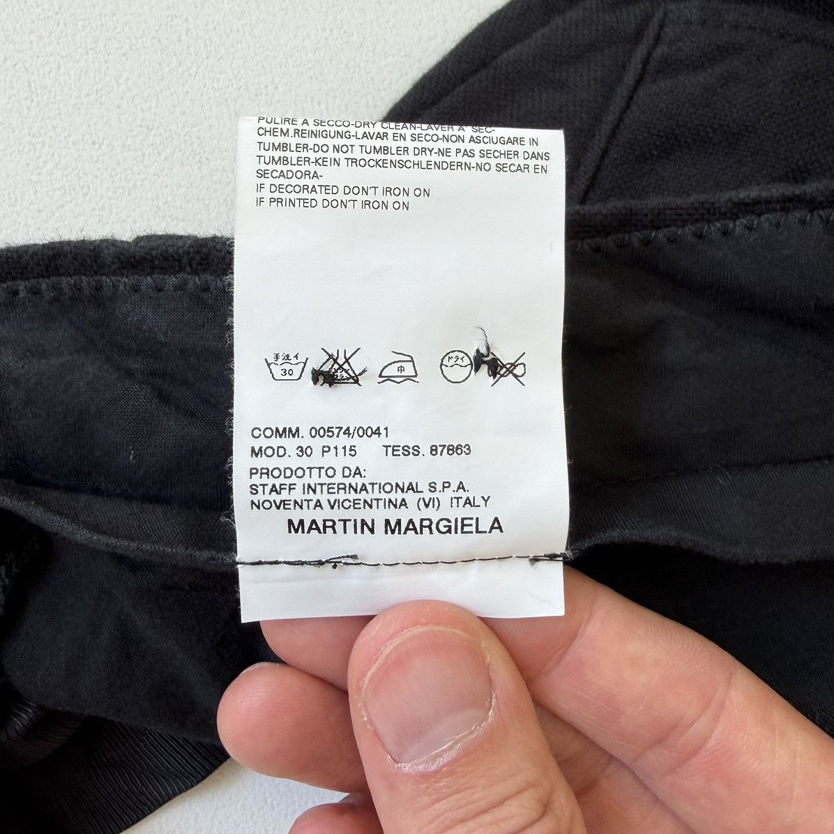 Maison Margiela S/S 04 Black Cotton ‘Utility Pants’ Size US 36 / EU 52 - 12 Thumbnail