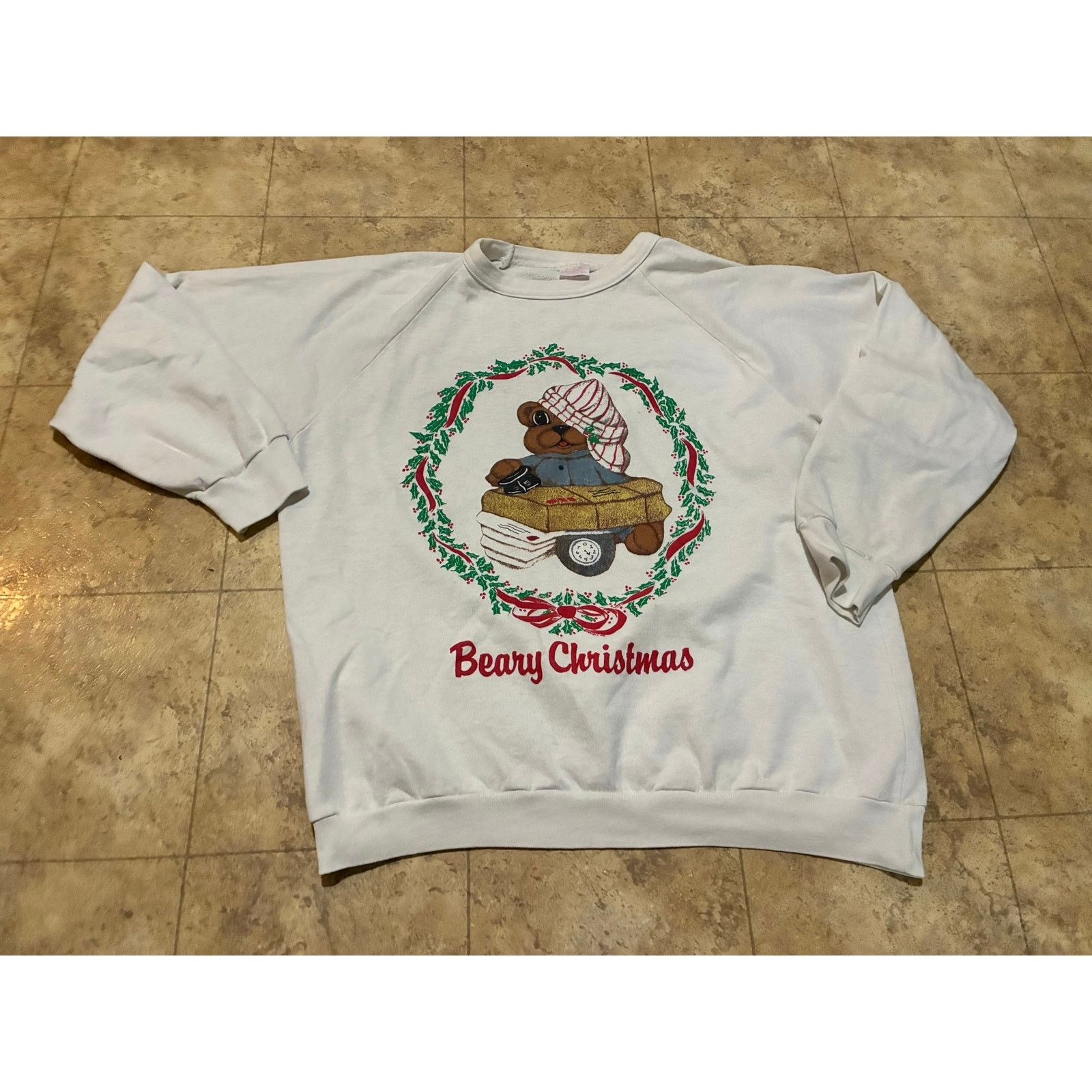 Other Vintage Beary Christmas Bear Long Sleeve T-Shirt XL Alore Size US XL / EU 56 / 4 - 1 Thumbnail