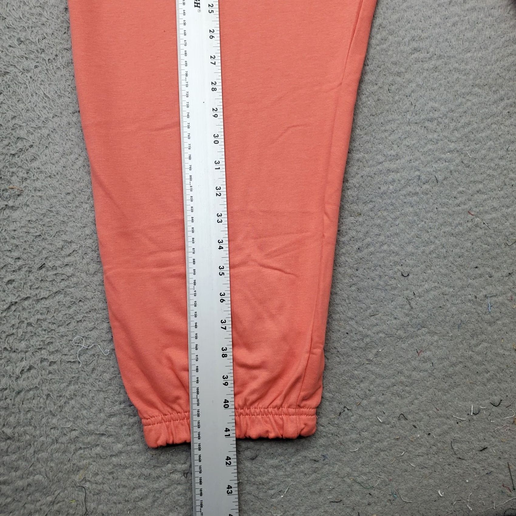 Essentials Real Essentials Cozy Jogger Pants Womens 3X Pink Cotton Elastic Waist Drawstring Pants 3X Womens Pink Jogger Real Essentials Size 40" / US 18 - 3 Thumbnail