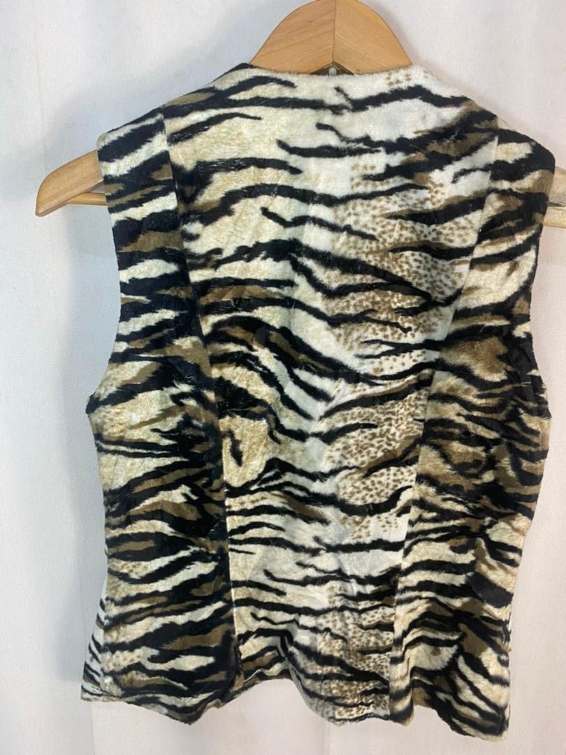 Designer × Vintage Vintage nikole short tiger stripe vest made in Australia Size S / US 4 / IT 40 - 9 Thumbnail