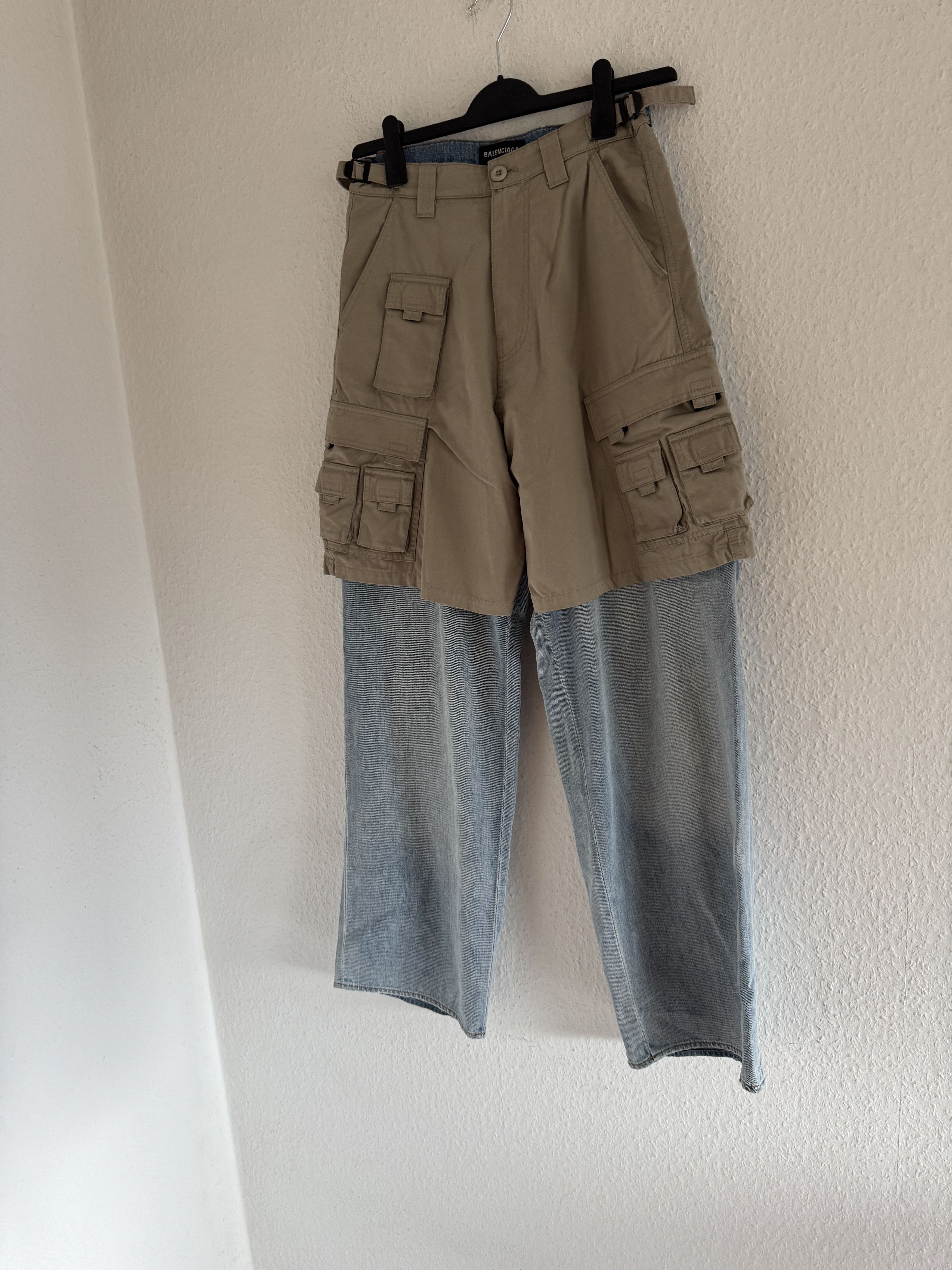 Balenciaga FW21 Afterworld Hybrid Panel Distressed Denim Size US 28 / EU 44 - 2 Thumbnail