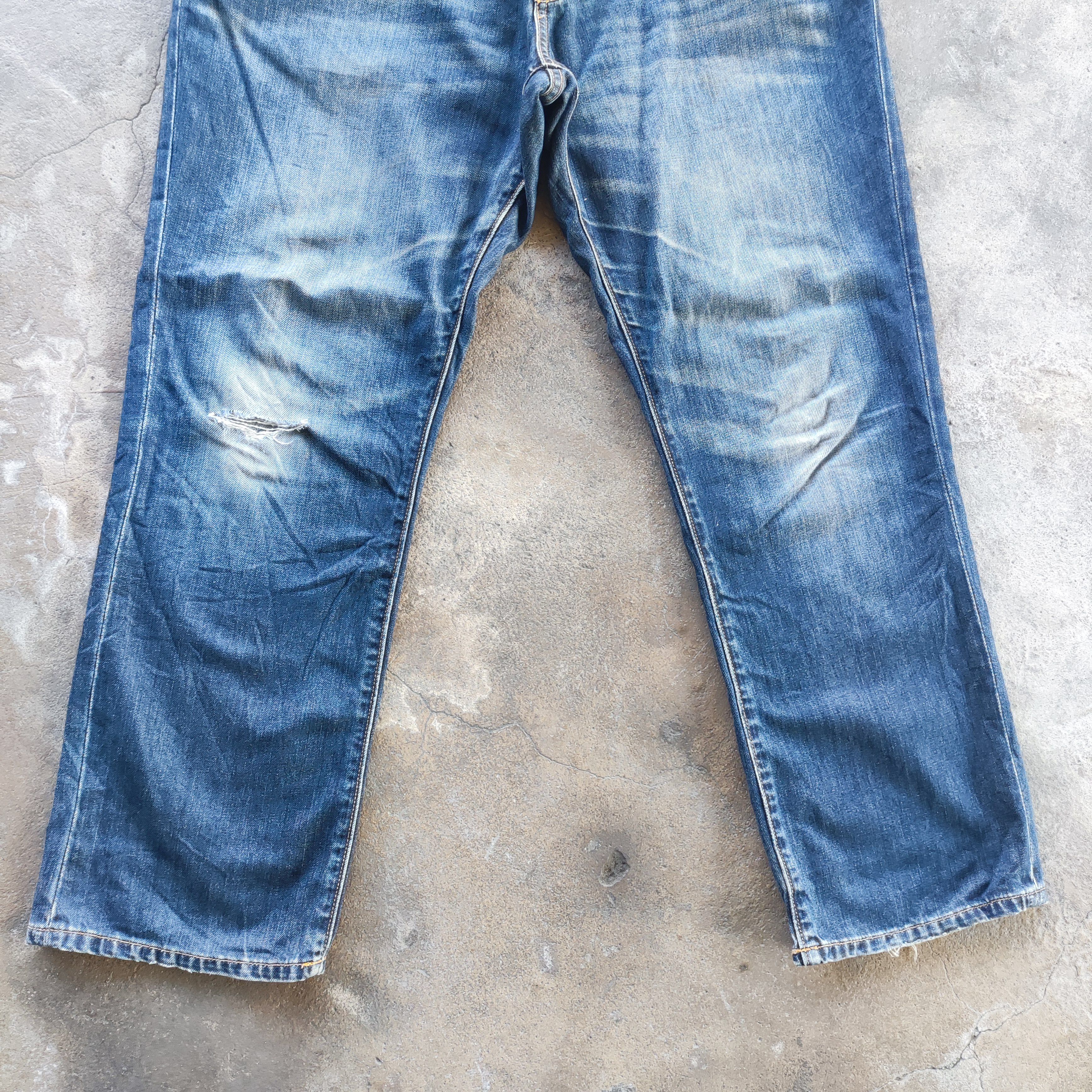 Japanese Brand Vintage Topvalu Brand Buggy Jeans Distressed Pants Size US 34 / EU 50 - 5 Thumbnail