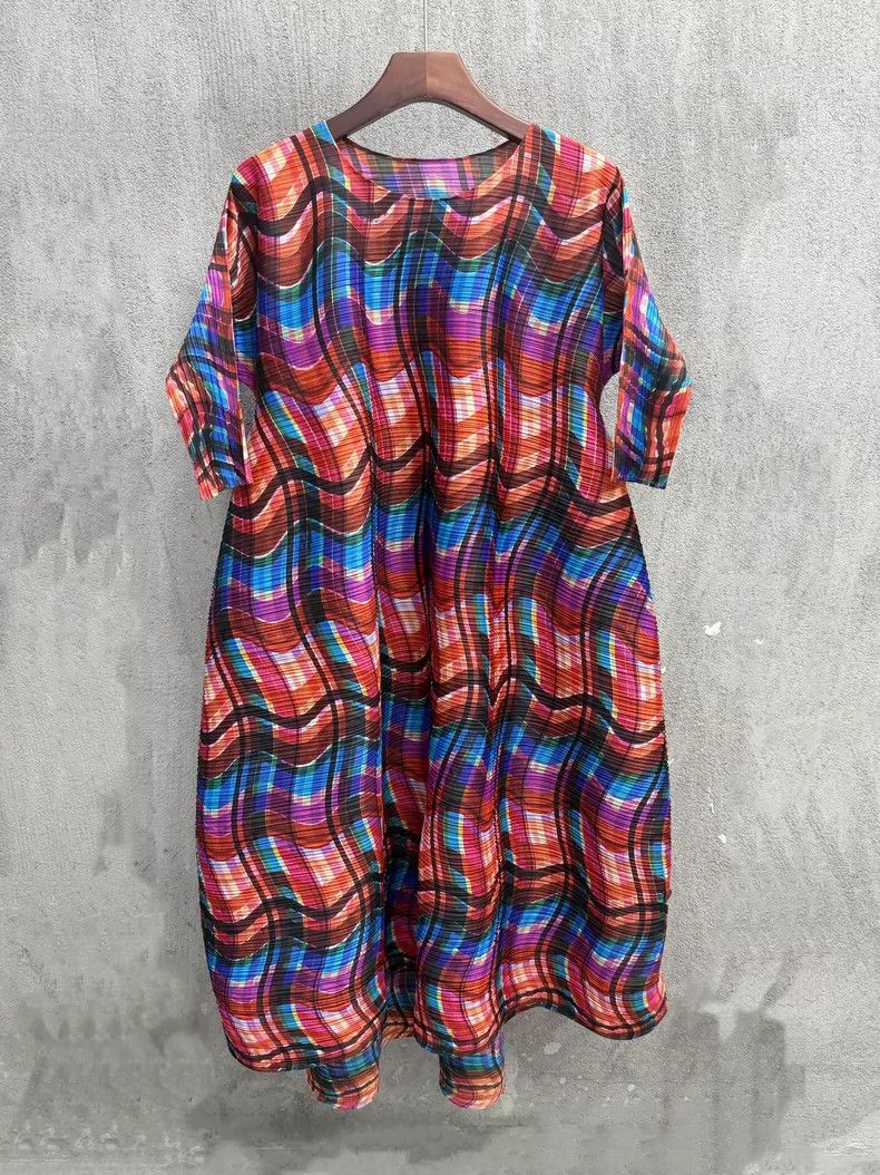Issey Miyake Issey Miyake Rainbow spring pleated dress Size XXL / US 16-18 / IT 52-54 - 1 Thumbnail