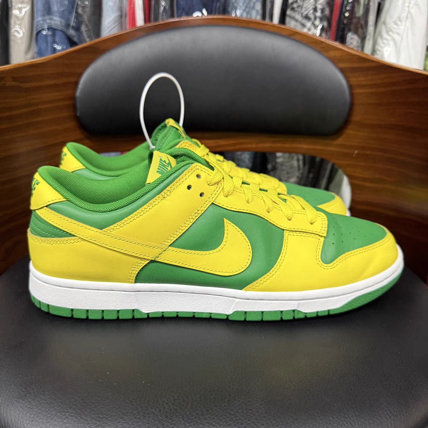 Nike Nike Dunk Low Reverse Brazil Green & Yellow K15 Size US 11.5 / EU 44-45 - 4 Thumbnail