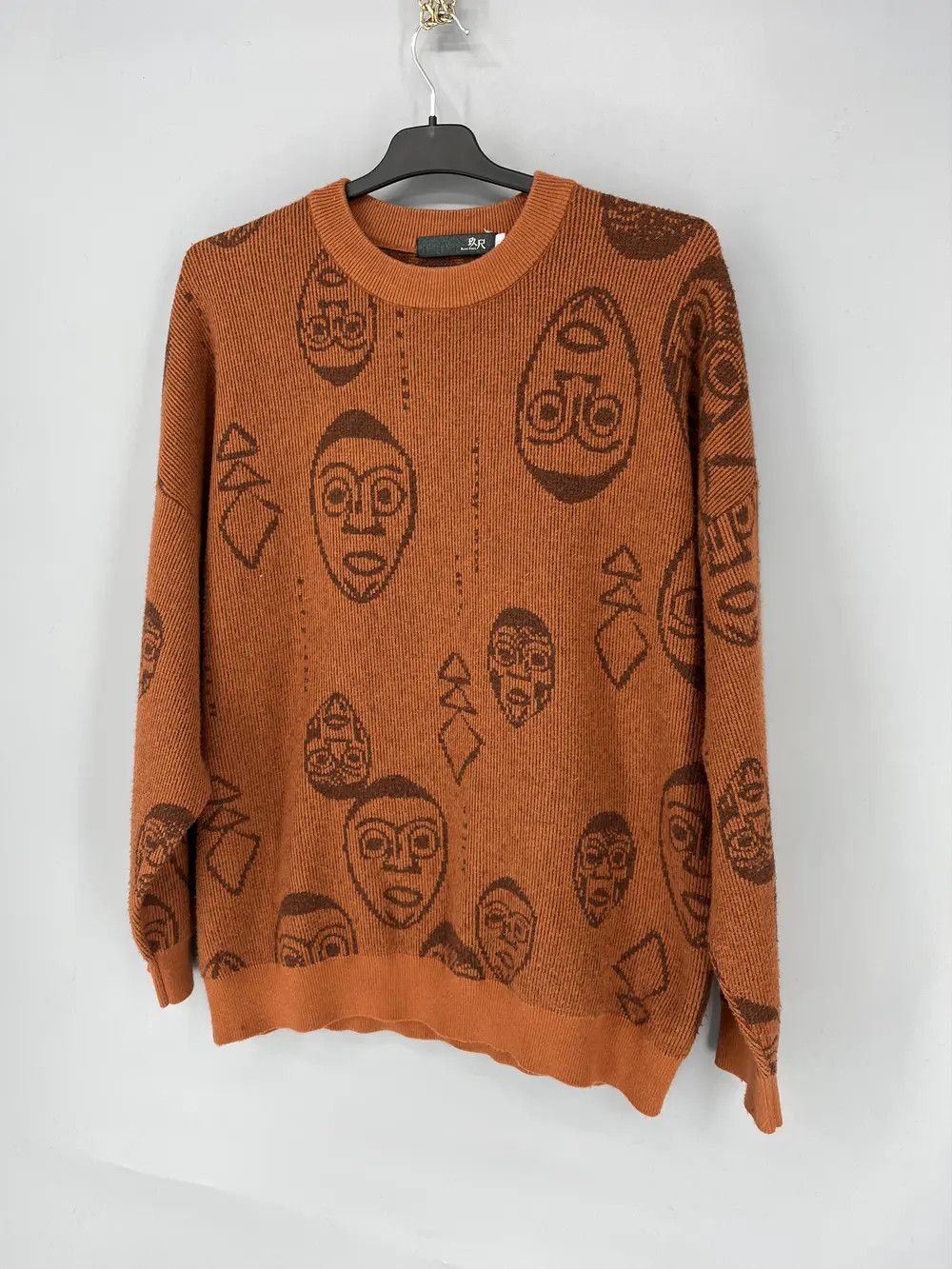 Japanese Brand Vintage 90s Wool Sweater Skulls Dead Face Band Rock Stree Size US XL / EU 56 / 4 - 3 Thumbnail