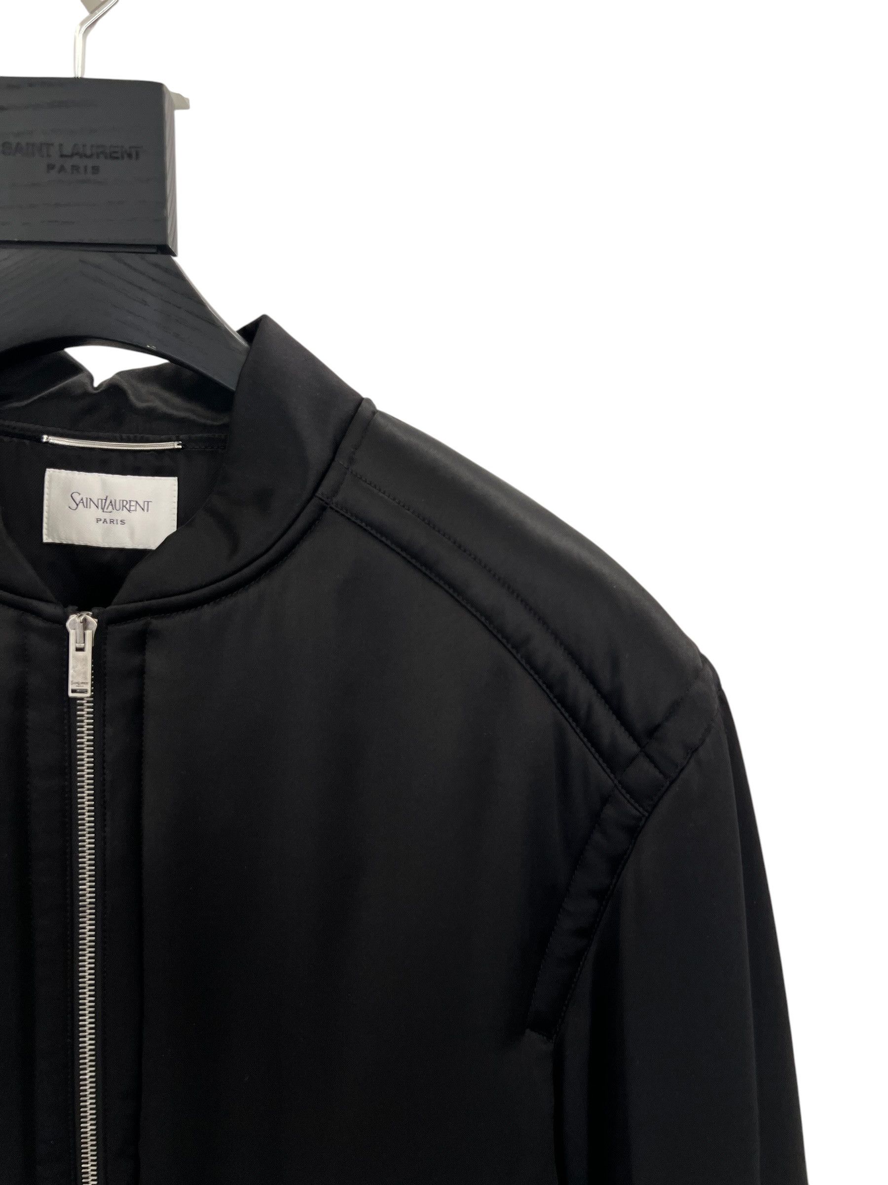 Saint Laurent Paris Saint Laurent Satin Bomber Jacket Size US L / EU 52-54 / 3 - 2 Thumbnail