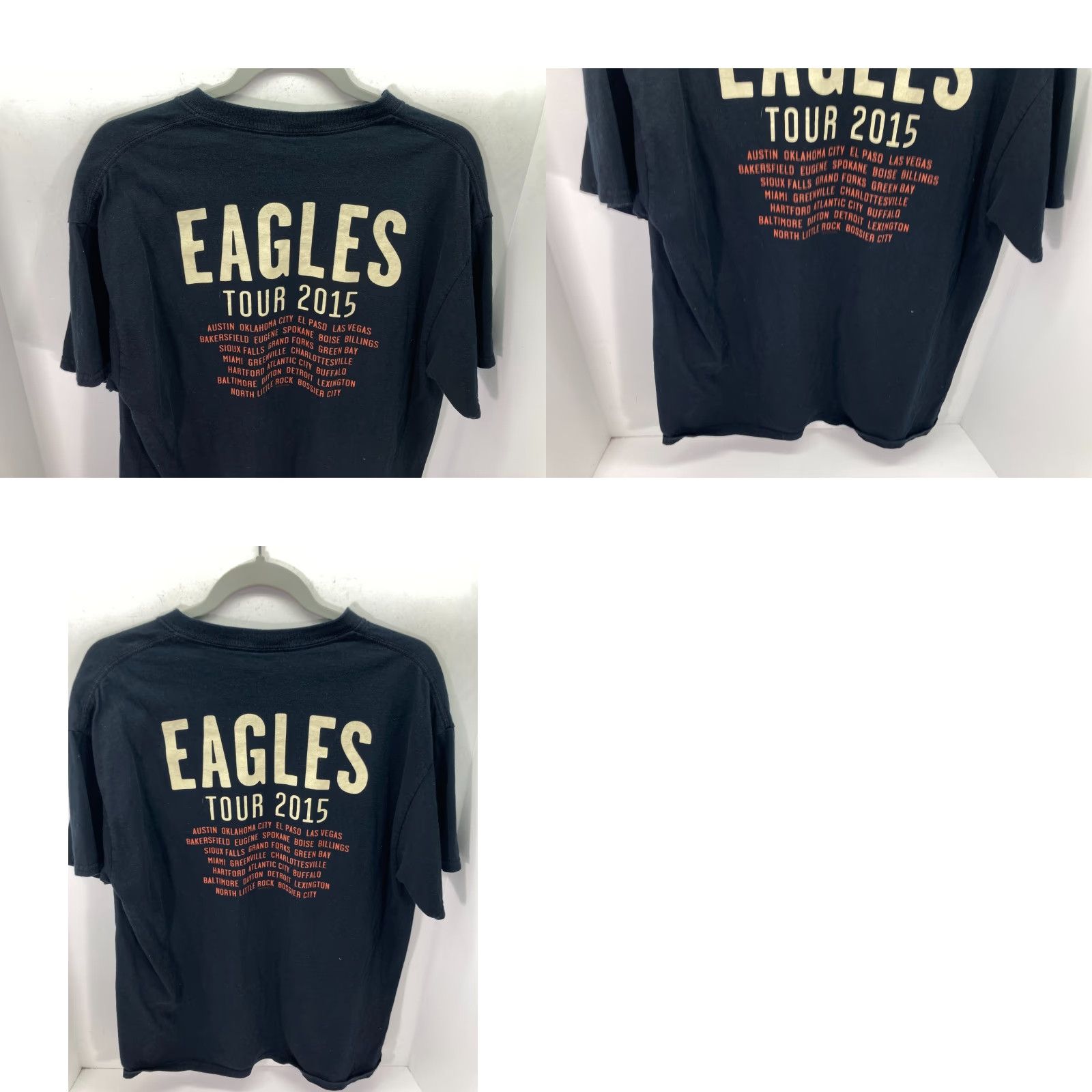 Gildan VINTAGE The Eagles Hotel California Concert T-Shirt Mens S Black Graphic Gildan Cotton Size US S / EU 44-46 / 1 - 8 Thumbnail