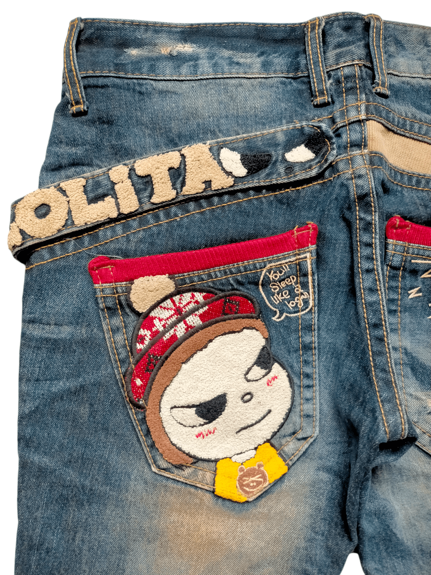 Hysteric Glamour 🔥Rare Yoshitomo Nara Lolita Jeans Size US 32 / EU 48 - 4 Thumbnail