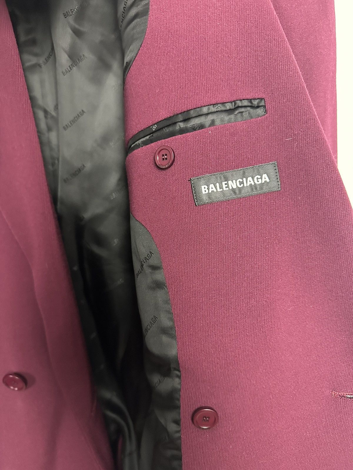 Balenciaga SS19 80s Shoulder Wool Coat Size US M / EU 48-50 / 2 - 8 Thumbnail