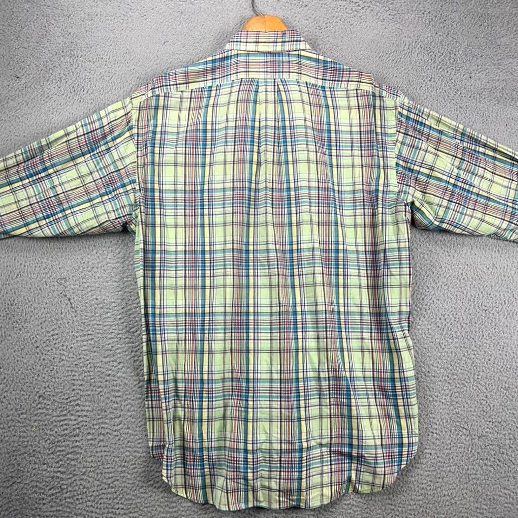 Ralph Lauren VINTAGE Ralph Lauren Blake Button-Down Shirt Mens Large Green Multi Plaid Pony Size US L / EU 52-54 / 3 - 3 Thumbnail