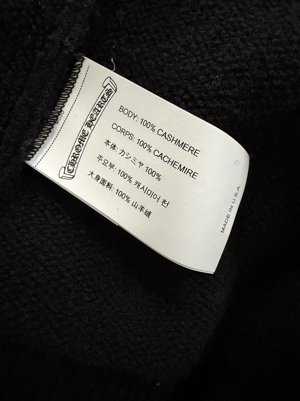 Chrome Hearts Chrome Hearts ‘Life Sentence’ Floral Cashmere Sweater Size US XL / EU 56 / 4 - 5 Thumbnail